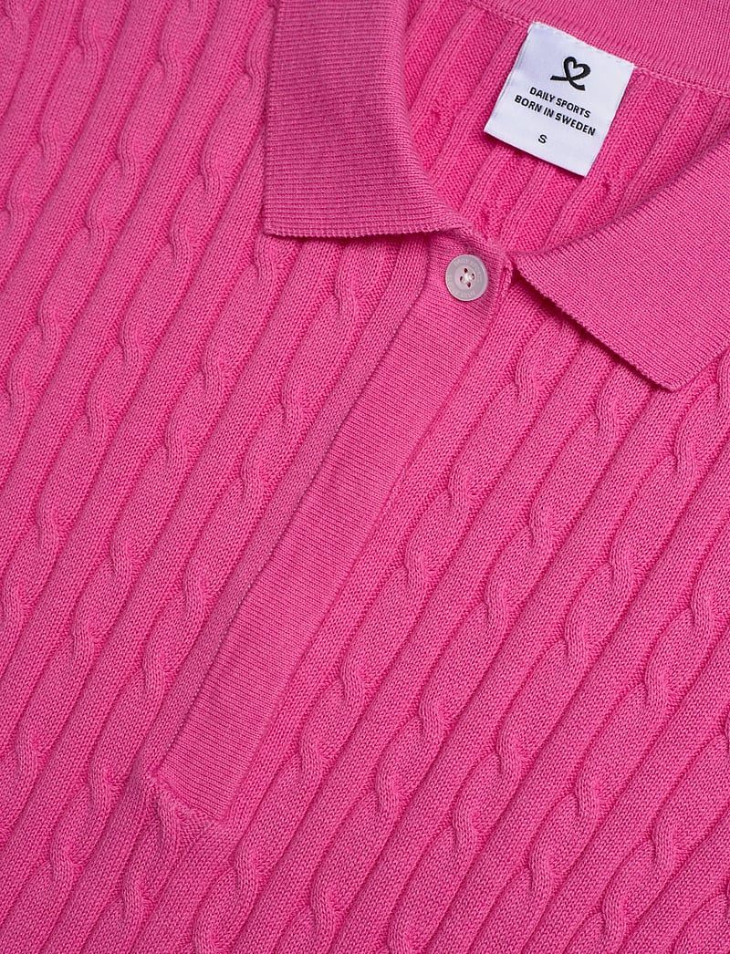 Daily Sports - Madelene 1/2S Polo shirt - alussärgid ja t-särgid - radiant pink - 5