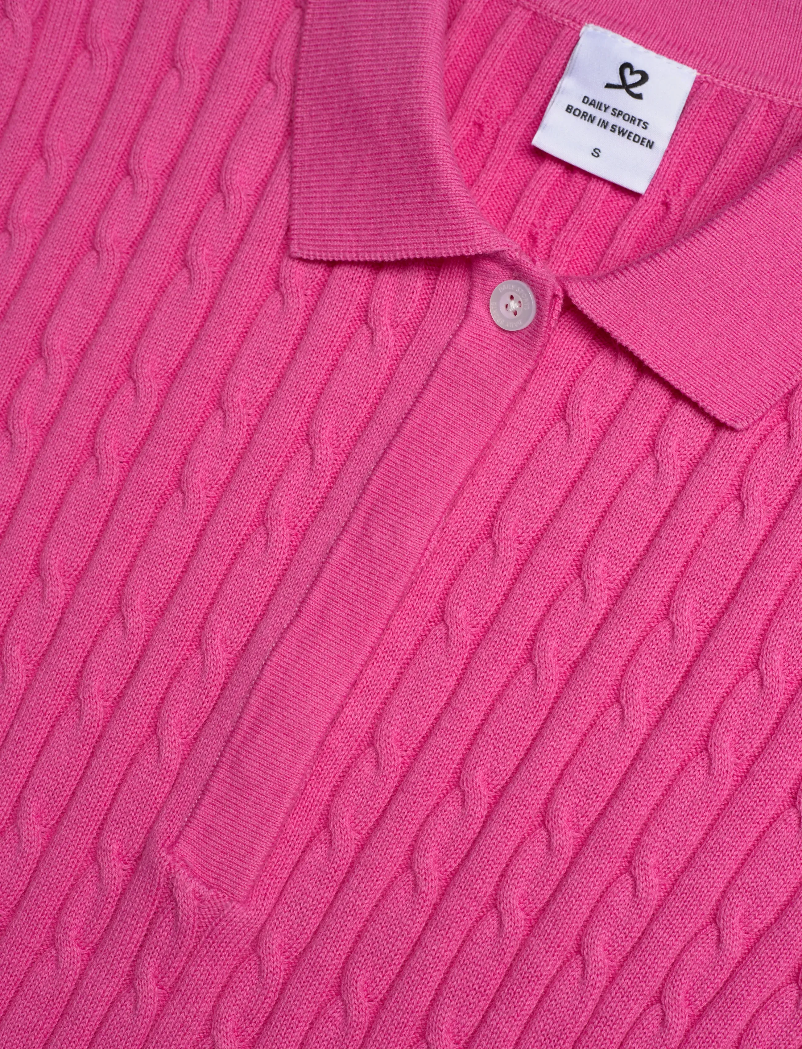 Daily Sports - Madelene 1/2S Polo shirt - tops & t-shirts - radiant pink - 5