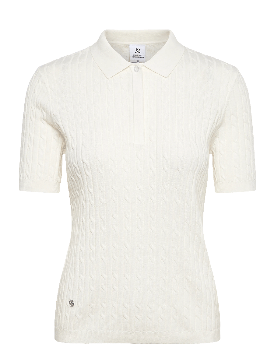 Daily Sports - Madelene 1/2S Polo shirt - oberteile & t-shirts - white - 1