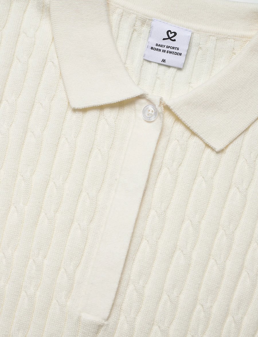 Daily Sports - Madelene 1/2S Polo shirt - oberteile & t-shirts - white - 5