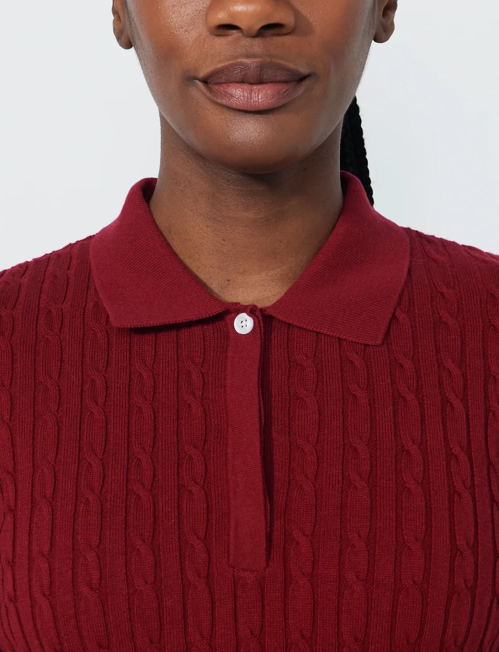 Daily Sports - Madelene 1/2S Polo shirt - oberteile & t-shirts - winery - 4