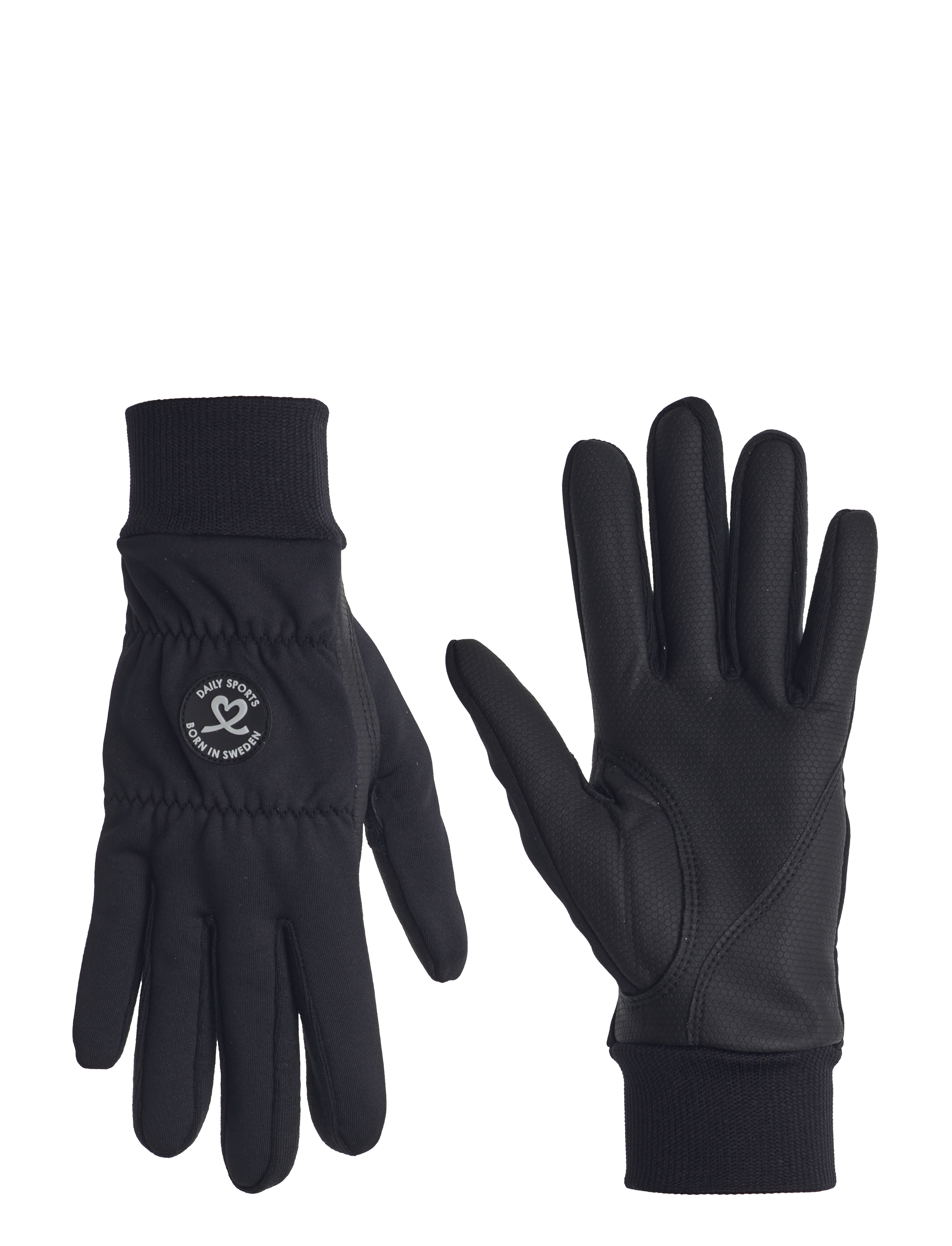 Daily Sports Ella Glove With Logo, 6, Black, Sport Gloves > Sport Finger Gloves, Dame