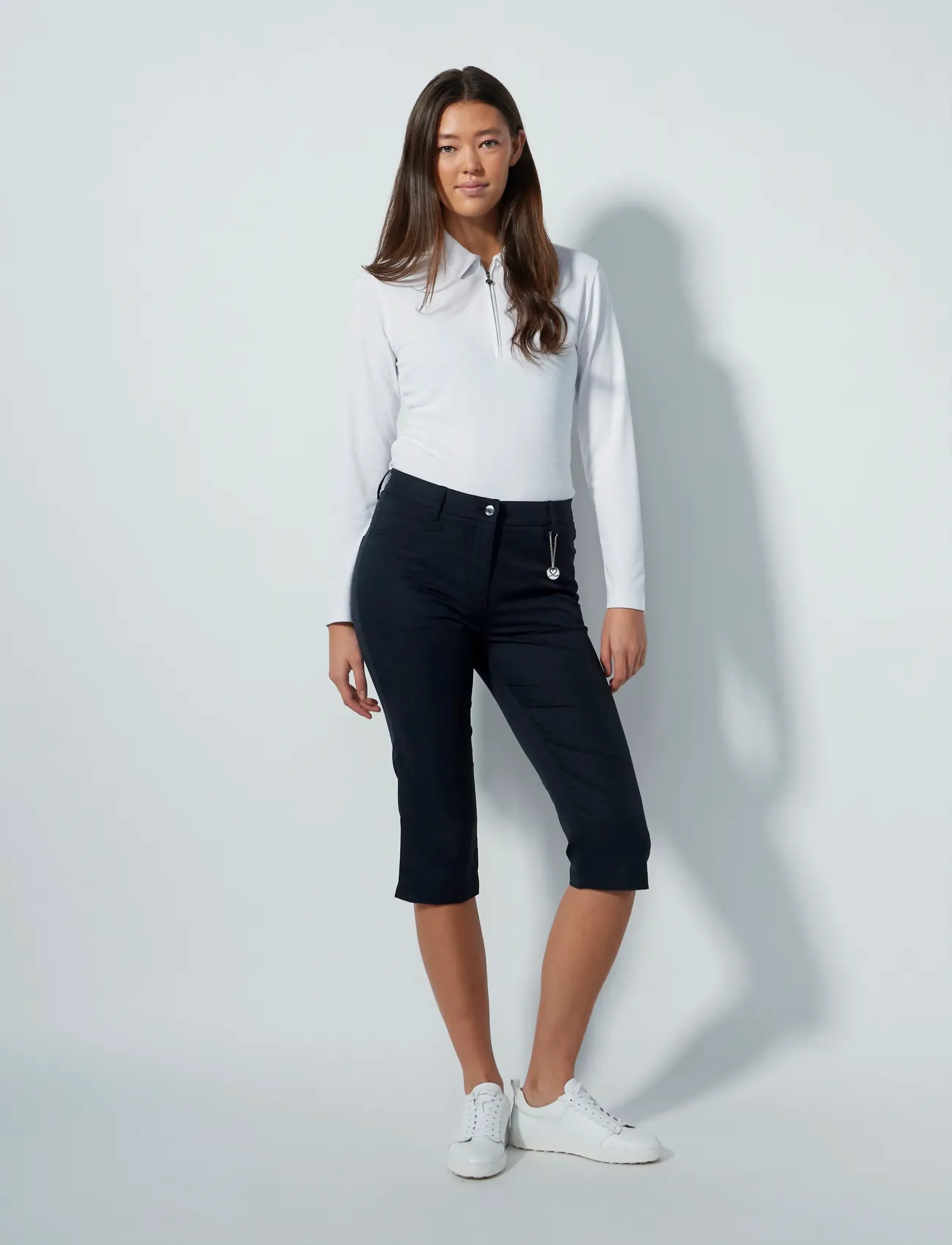 Daily Sports Lyric V2 Cropped 74 cm - Spodnie do golfa - BLACK / black