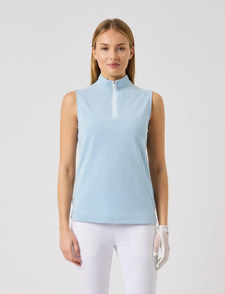 Daily Sports - Kim SL Polo shirt - oberteile & t-shirts - breezy blue - 0