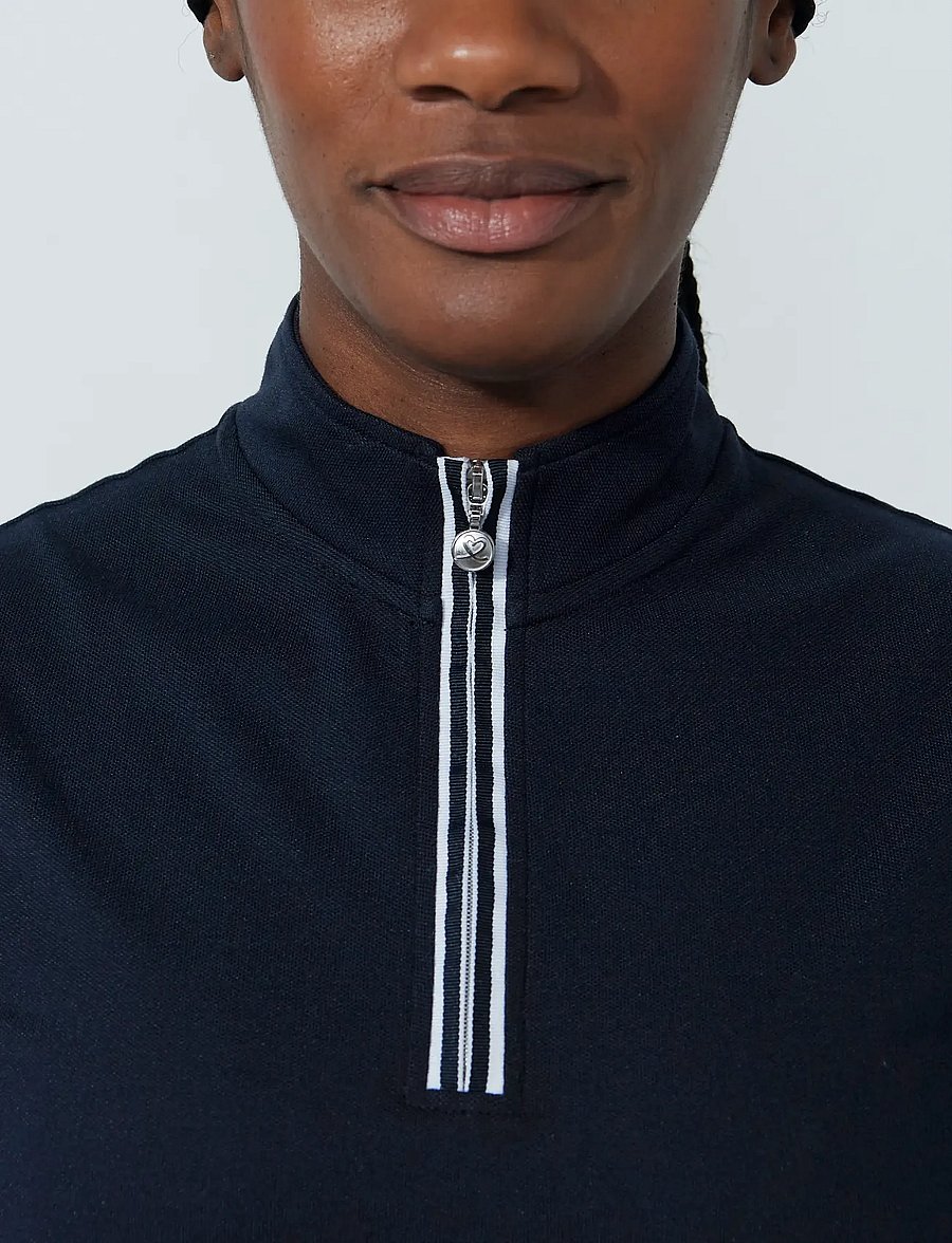 Daily Sports - KIM SL POLO SHIRT - oberteile & t-shirts - navy - 4