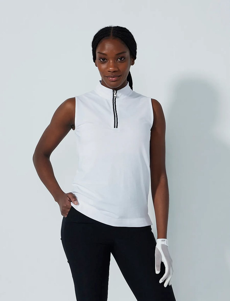 Daily Sports - Kim SL Polo shirt - toppar & t-shirts - white - 0