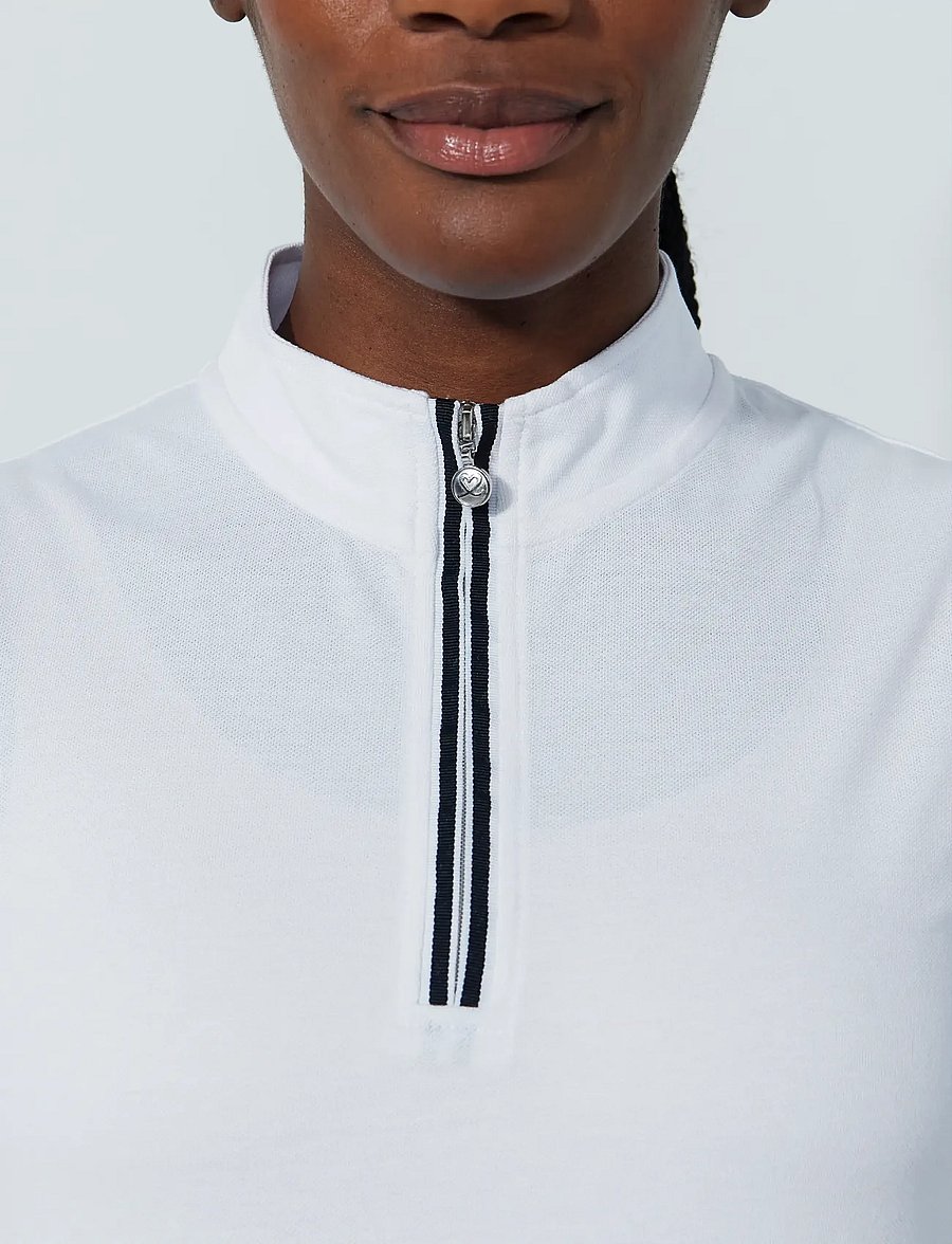 Daily Sports - Kim SL Polo shirt - toppar & t-shirts - white - 4