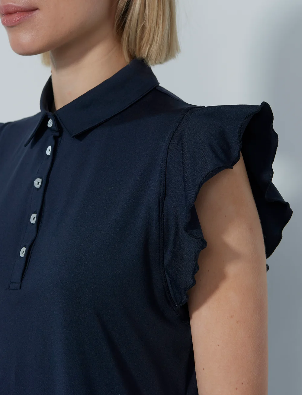 Daily Sports - LUXE SL POLO SHIRT - tops & t-shirts - navy - 4