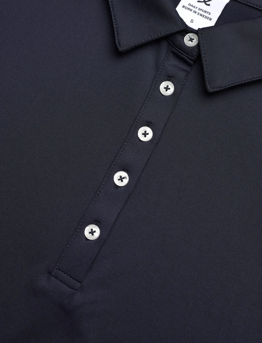 Daily Sports - LUXE SL POLO SHIRT - tops & t-shirts - navy - 5