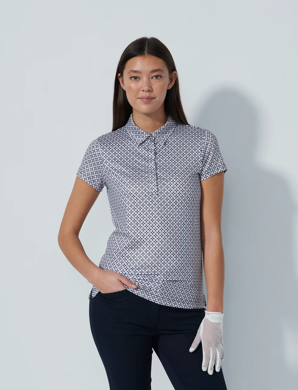 Daily Sports - SHEERMOTION CAP S POLO SHIRT - oberteile & t-shirts - mosaic medley - 0