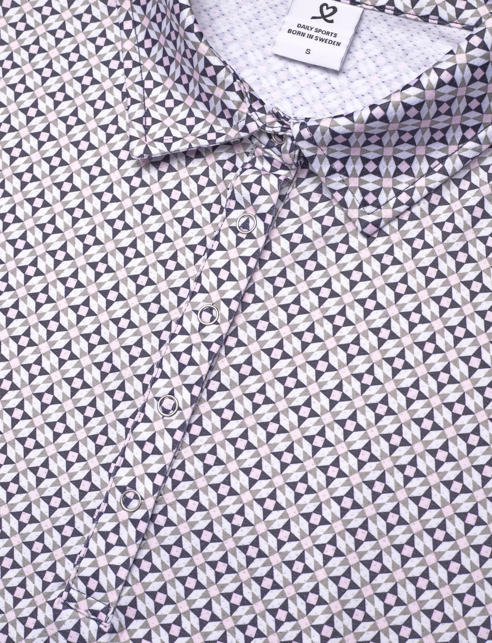 Daily Sports - SHEERMOTION CAP S POLO SHIRT - oberteile & t-shirts - mosaic medley - 5