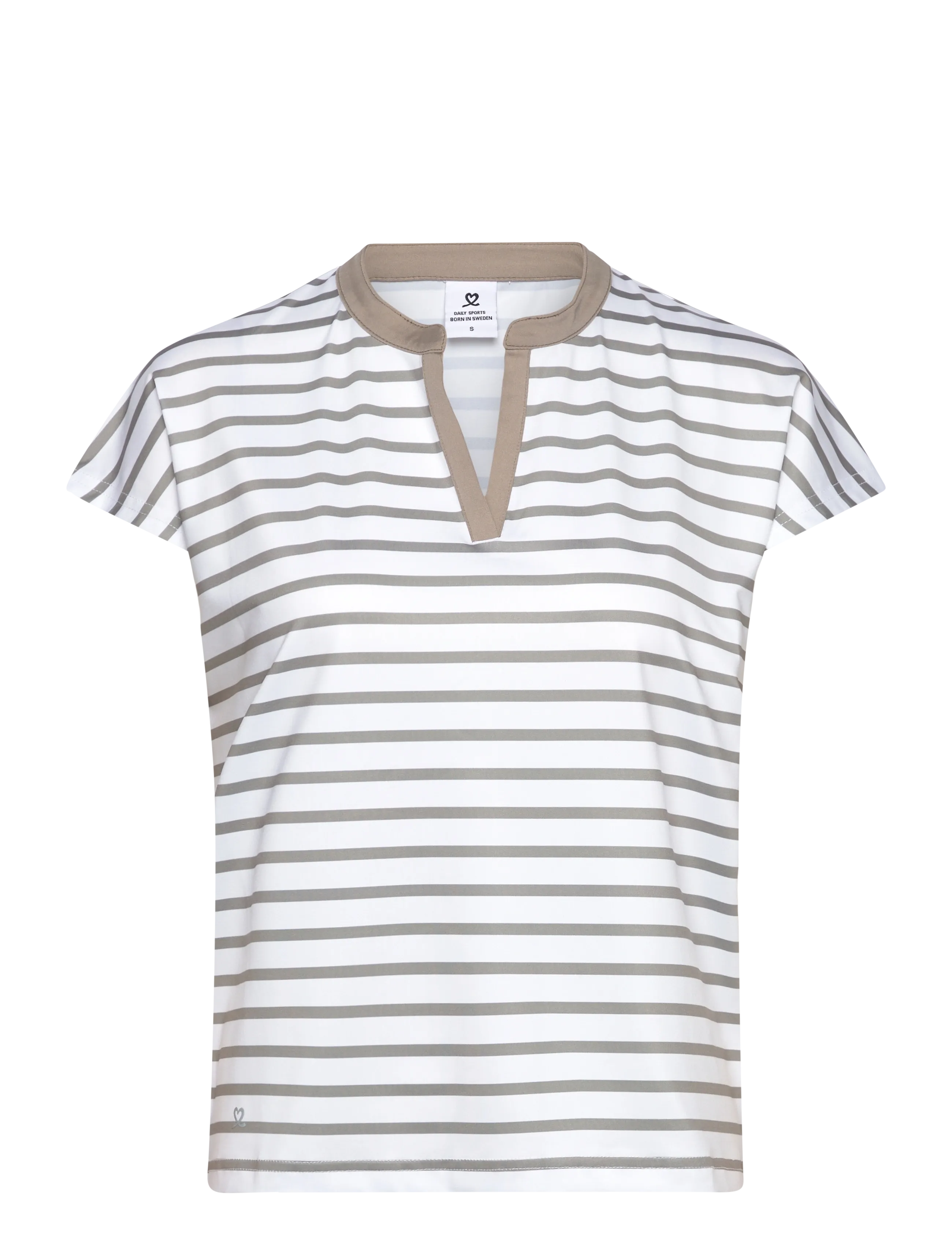 Daily Sports ITAMI CAP S POLO SHIRT - T-shirts & Toppe - TAUPE / multi