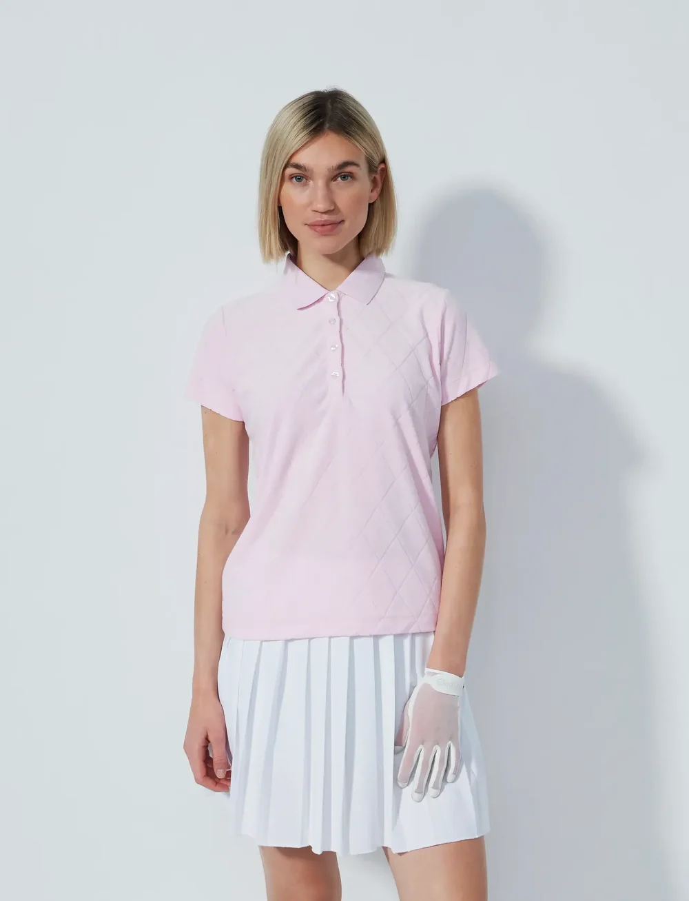 Daily Sports - TERRY TOUCH SS POLO SHIRT - oberteile & t-shirts - pink - 0