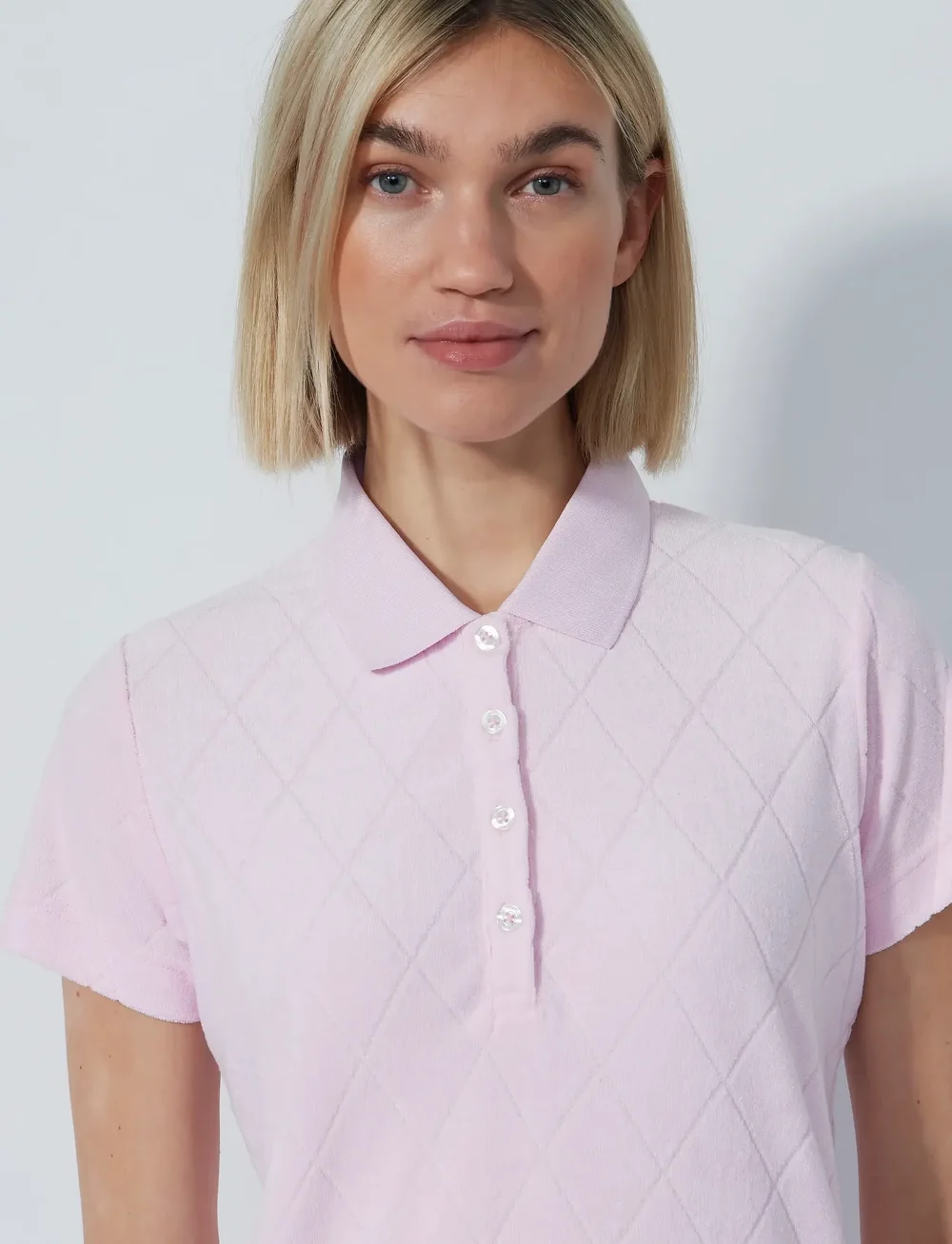 Daily Sports - TERRY TOUCH SS POLO SHIRT - oberteile & t-shirts - pink - 4