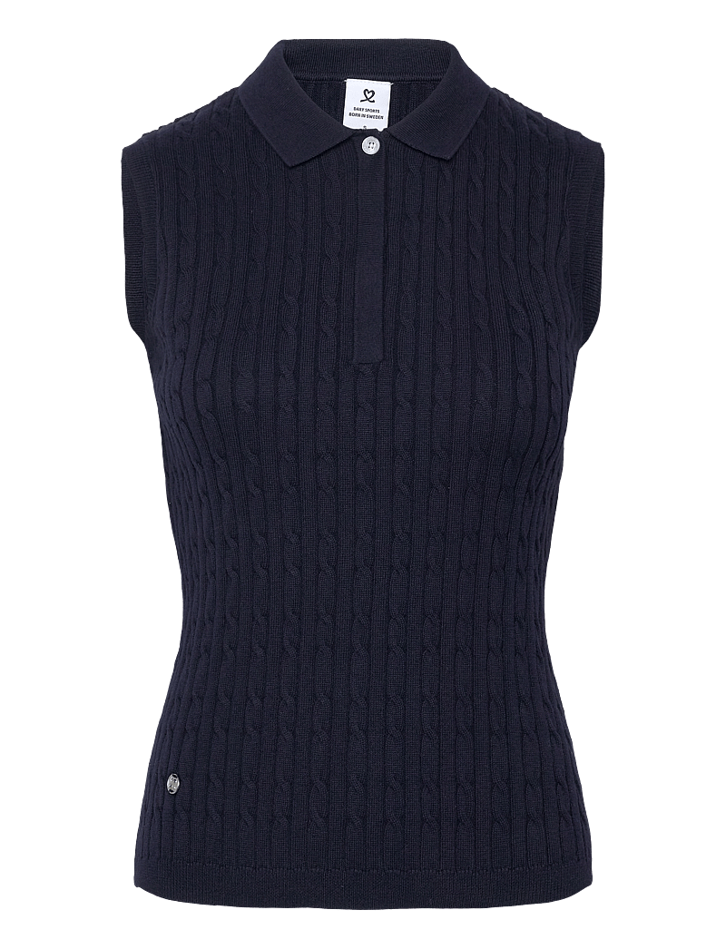 Daily Sports - Madelene SL Polo shirt - alussärgid ja t-särgid - navy - 1