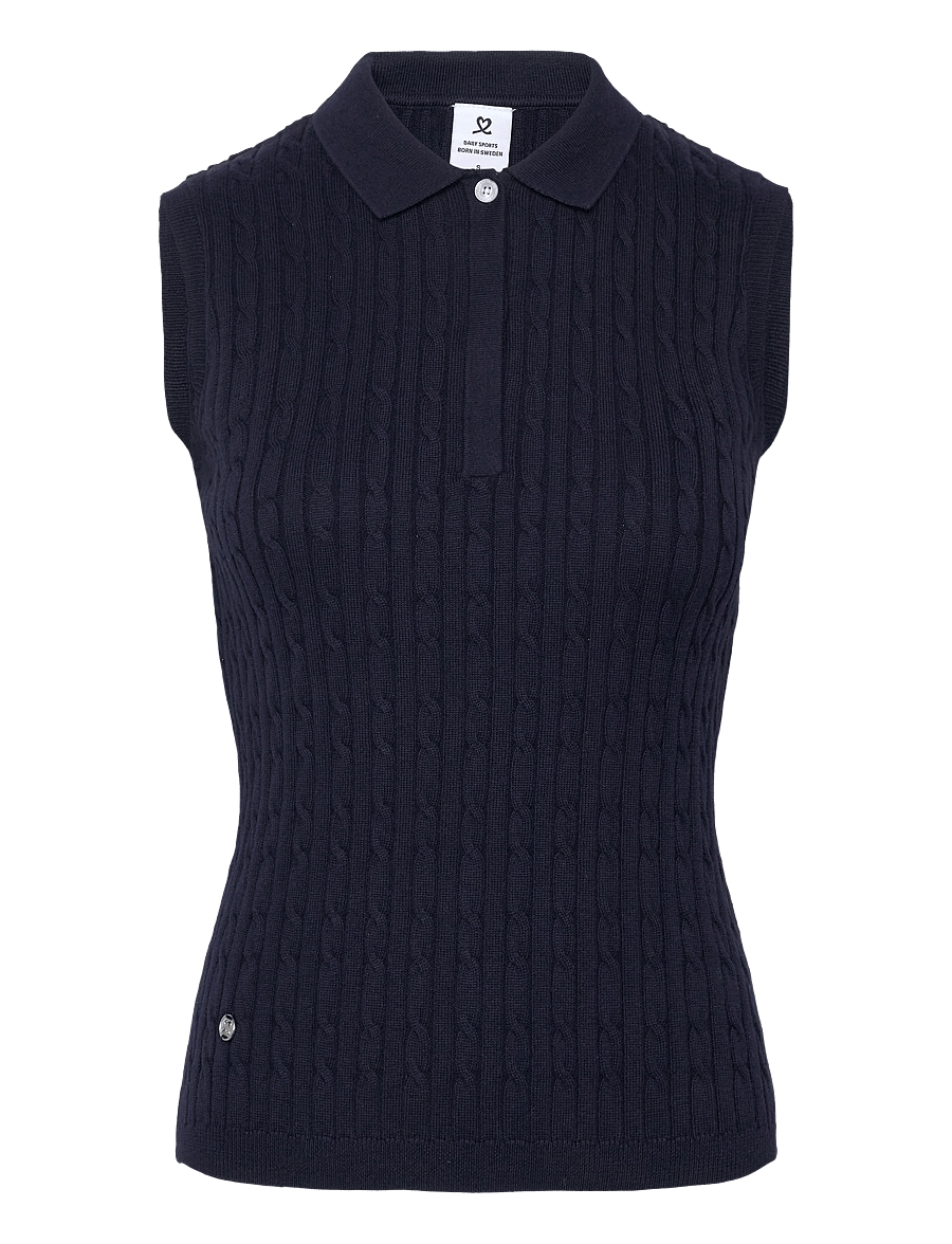 Daily Sports - Madelene SL Polo shirt - tops & t-shirts - navy - 1