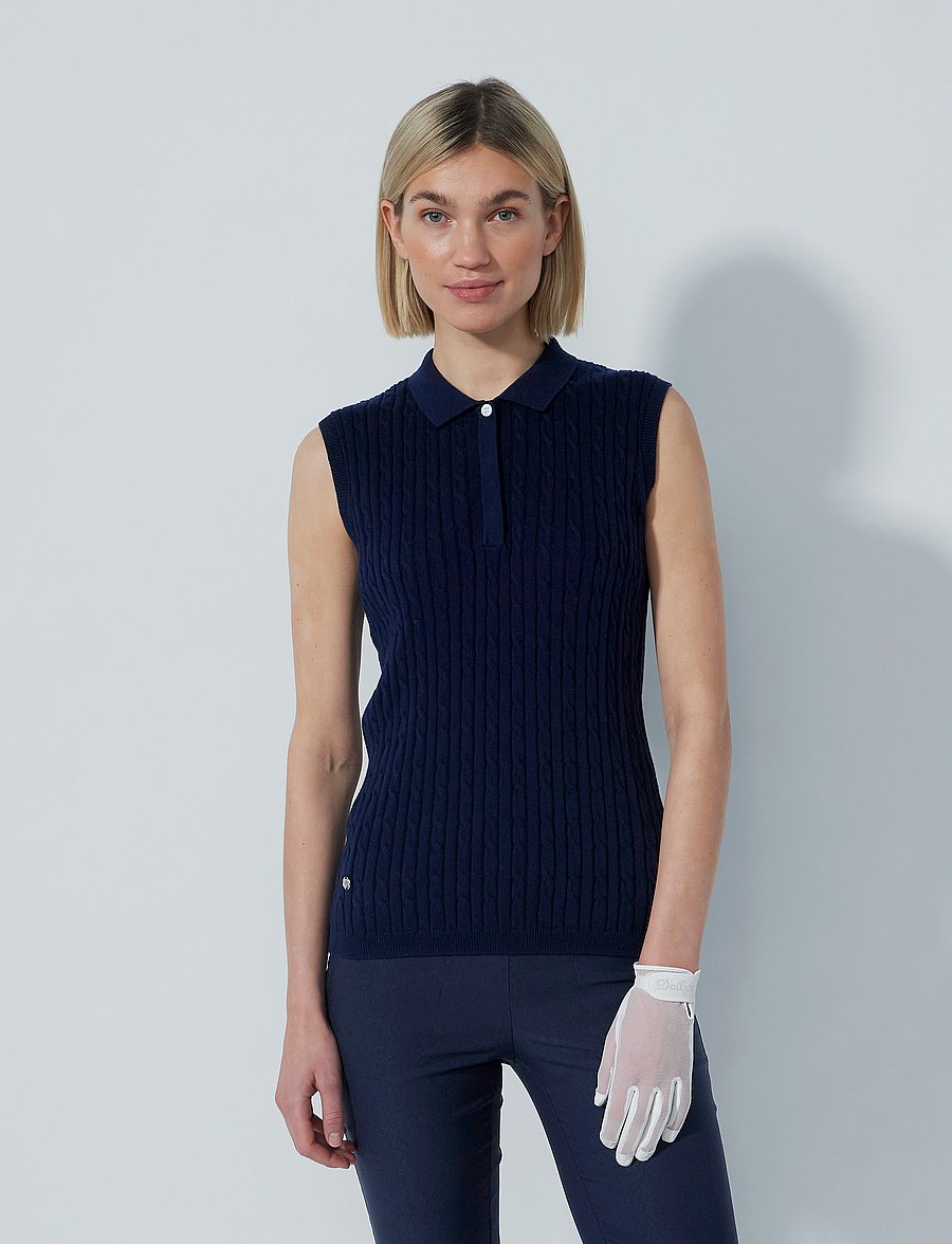 Daily Sports - Madelene SL Polo shirt - tops & t-shirts - navy - 0