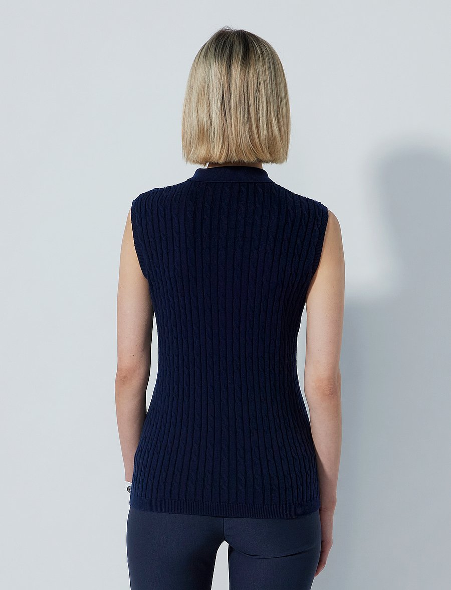 Daily Sports - Madelene SL Polo shirt - tops & t-shirts - navy - 3