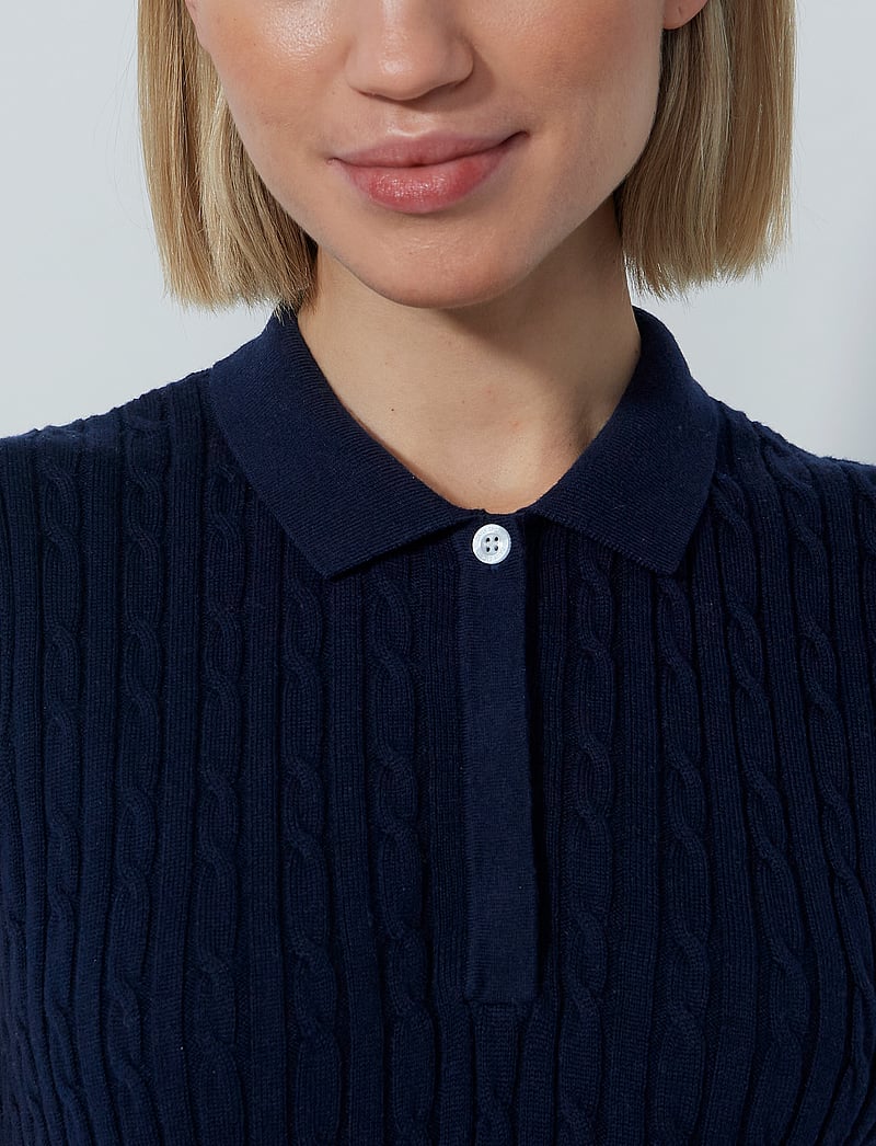 Daily Sports - Madelene SL Polo shirt - alussärgid ja t-särgid - navy - 4