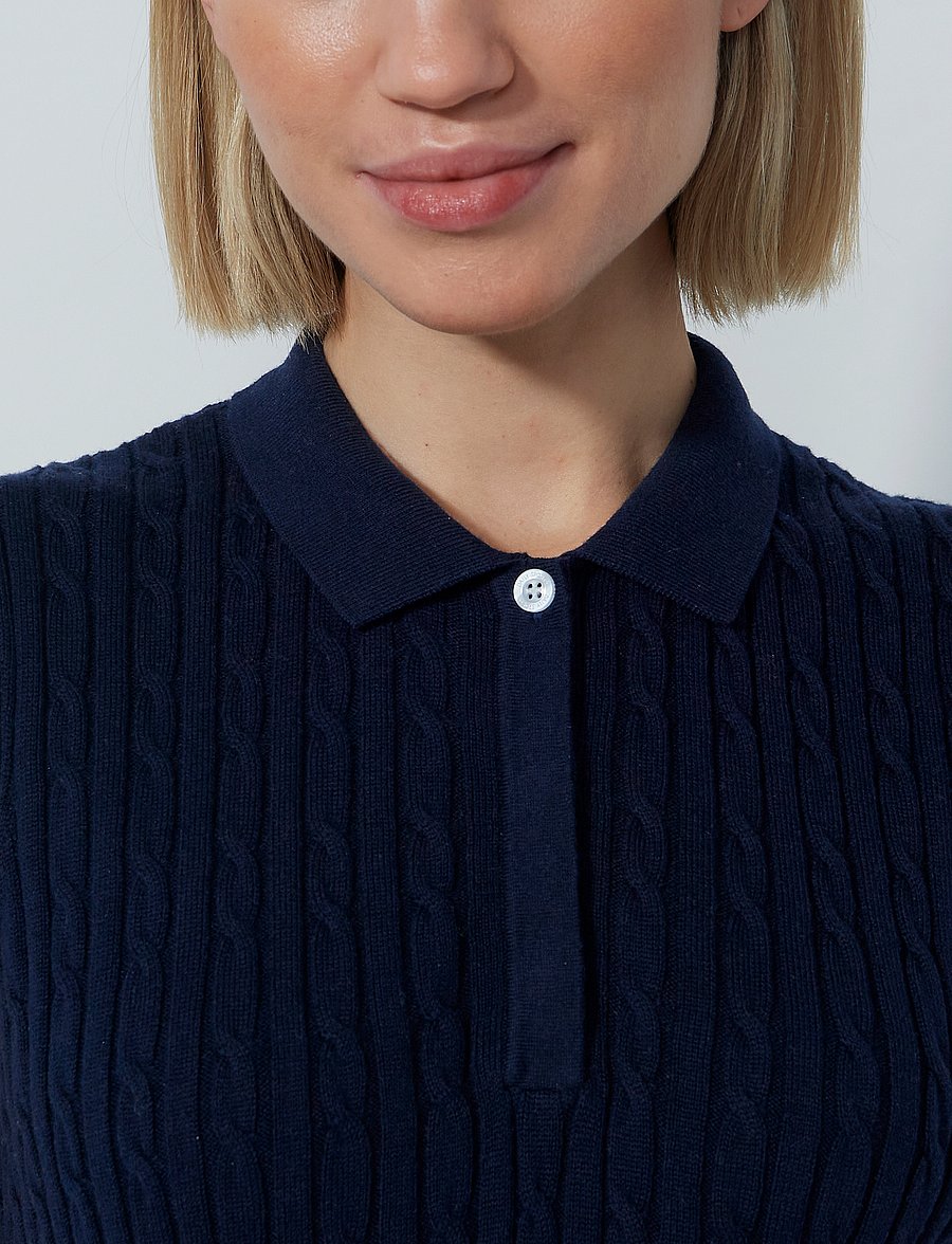 Daily Sports - Madelene SL Polo shirt - tops & t-shirts - navy - 4