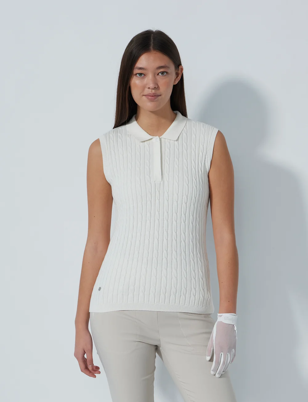 Daily Sports - Madelene SL Polo shirt - oberteile & t-shirts - white - 0