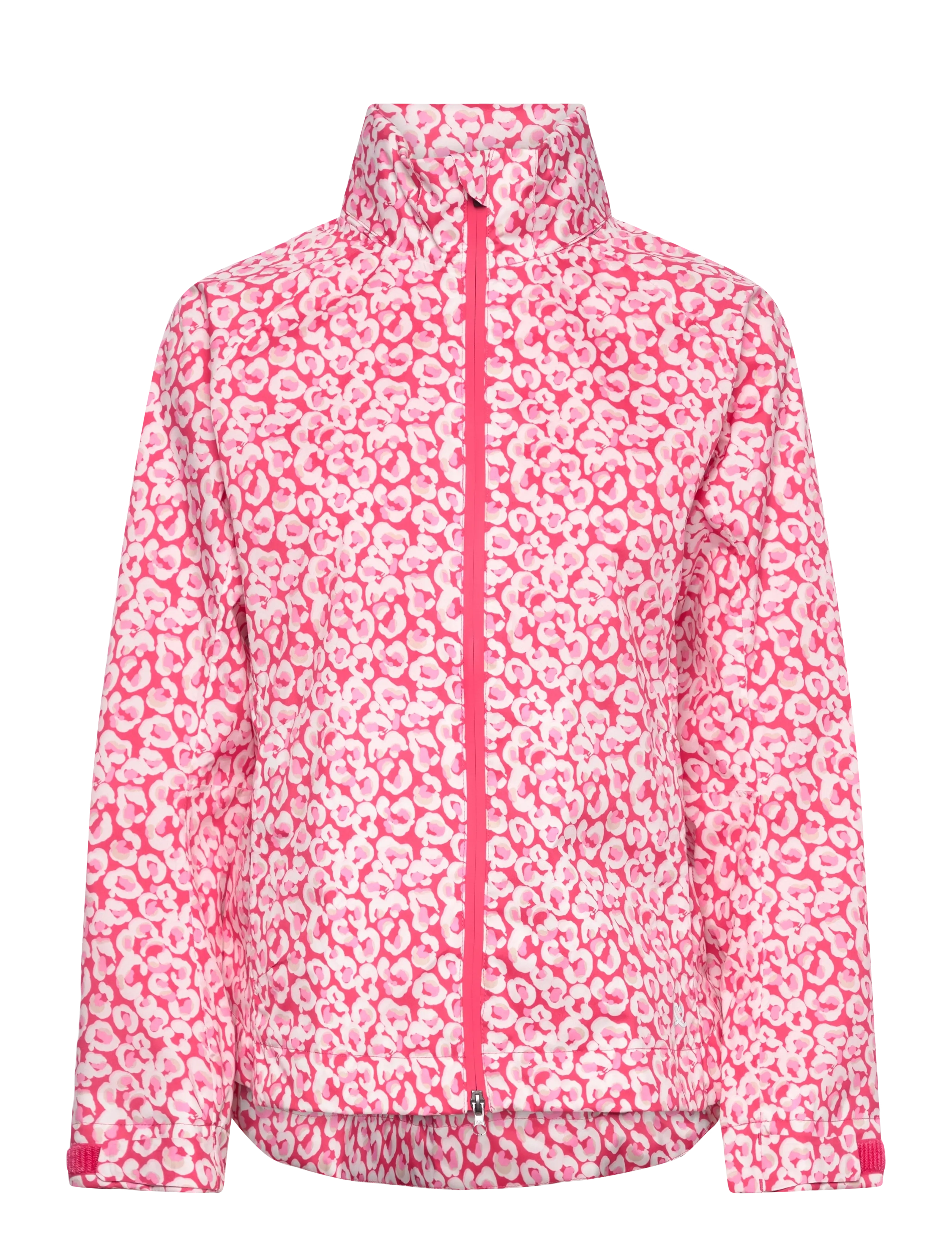 Daily Sports FLAINE PRINT RAIN JACKET - Jacken - LEO CORAL / pink/rose