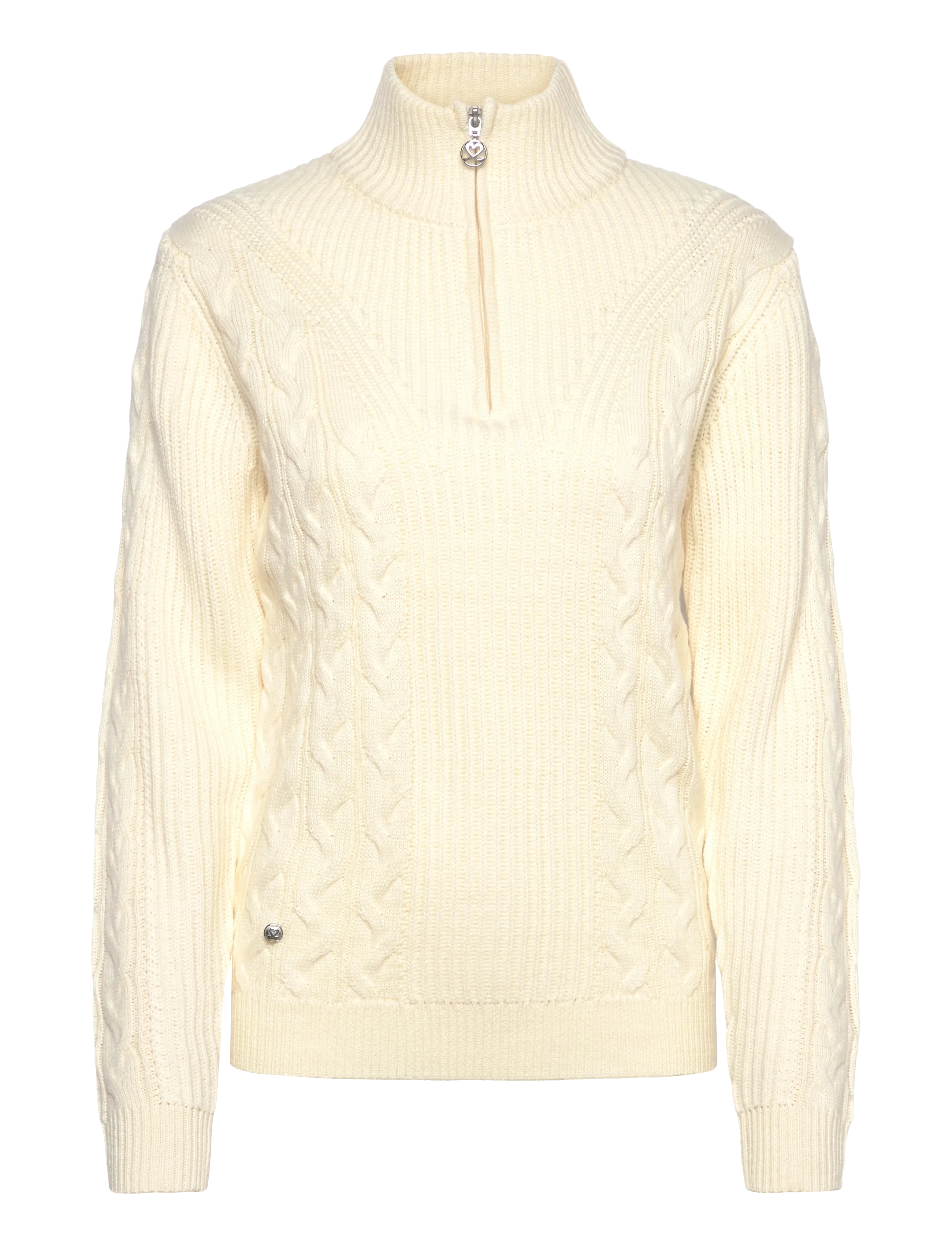 Daily Sports Cable LS Pullover unlined - Daily Sports - IVORY / cream
