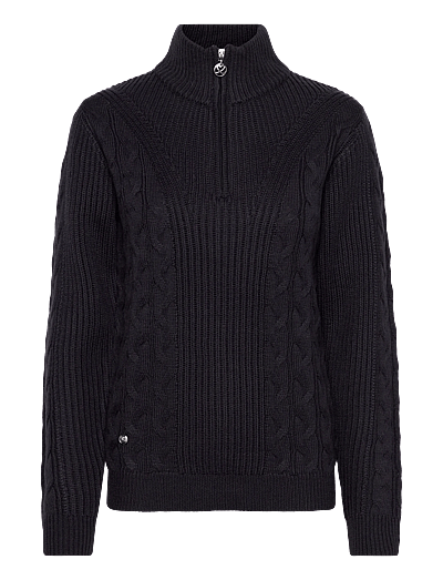 Daily Sports Cable LS Pullover unlined - Överdelar - NAVY / navy