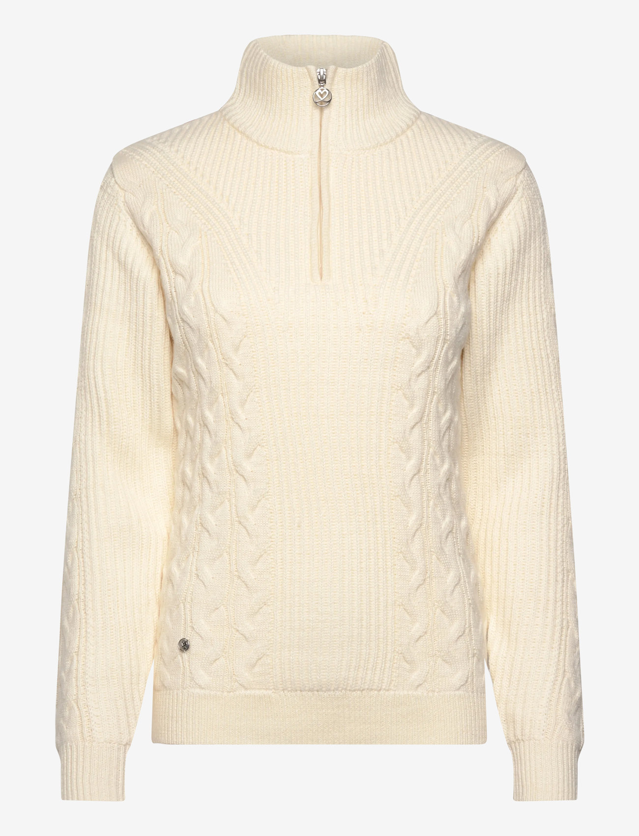 Daily Sports - Cable LS Pullover lined - dressipluusid ja pusad - ivory - 1