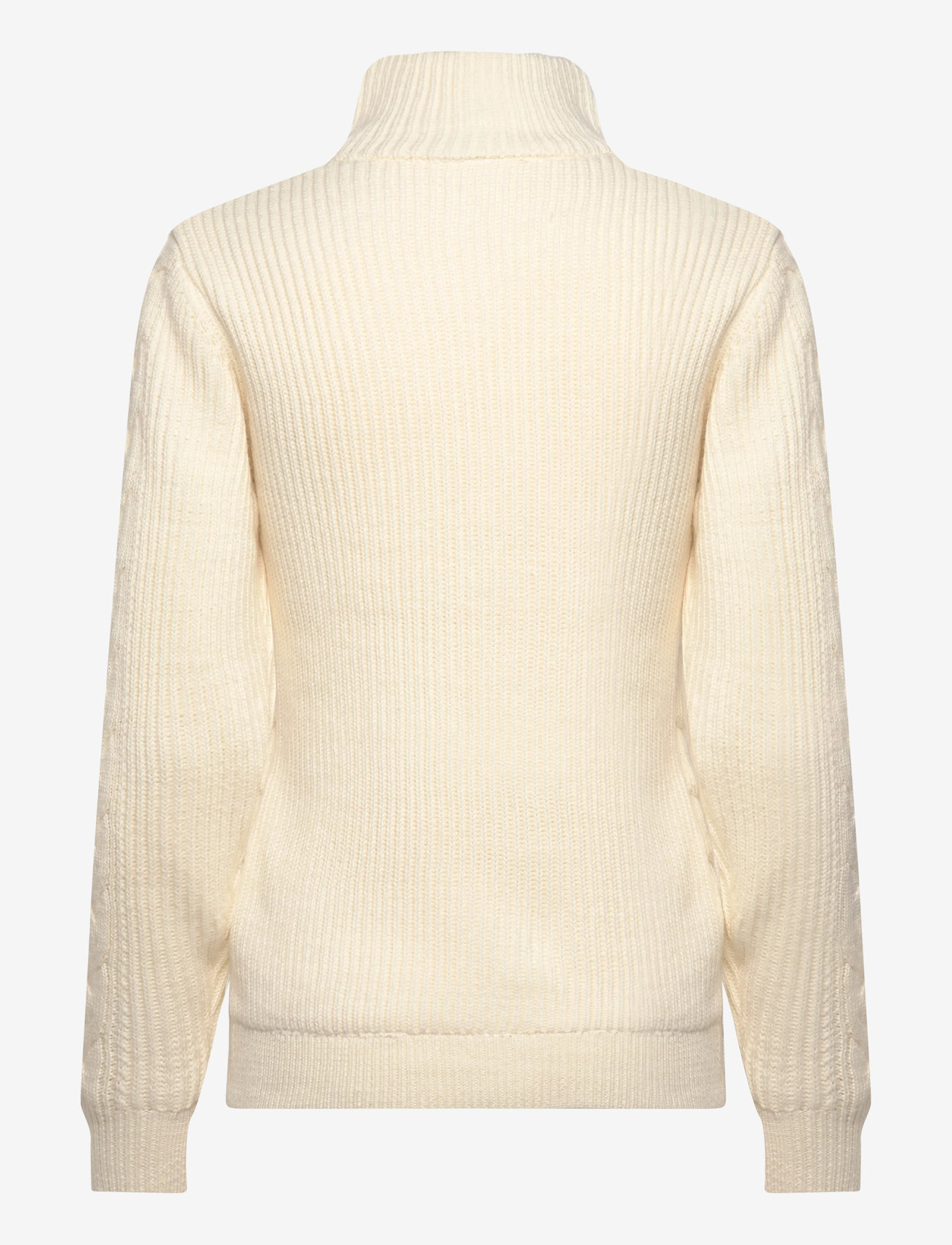 Daily Sports - Cable LS Pullover lined - dressipluusid ja pusad - ivory - 2