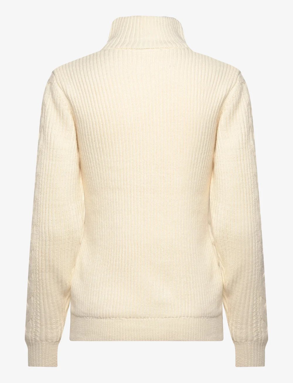 Daily Sports - Cable LS Pullover lined - sweatshirts - ivory - 2