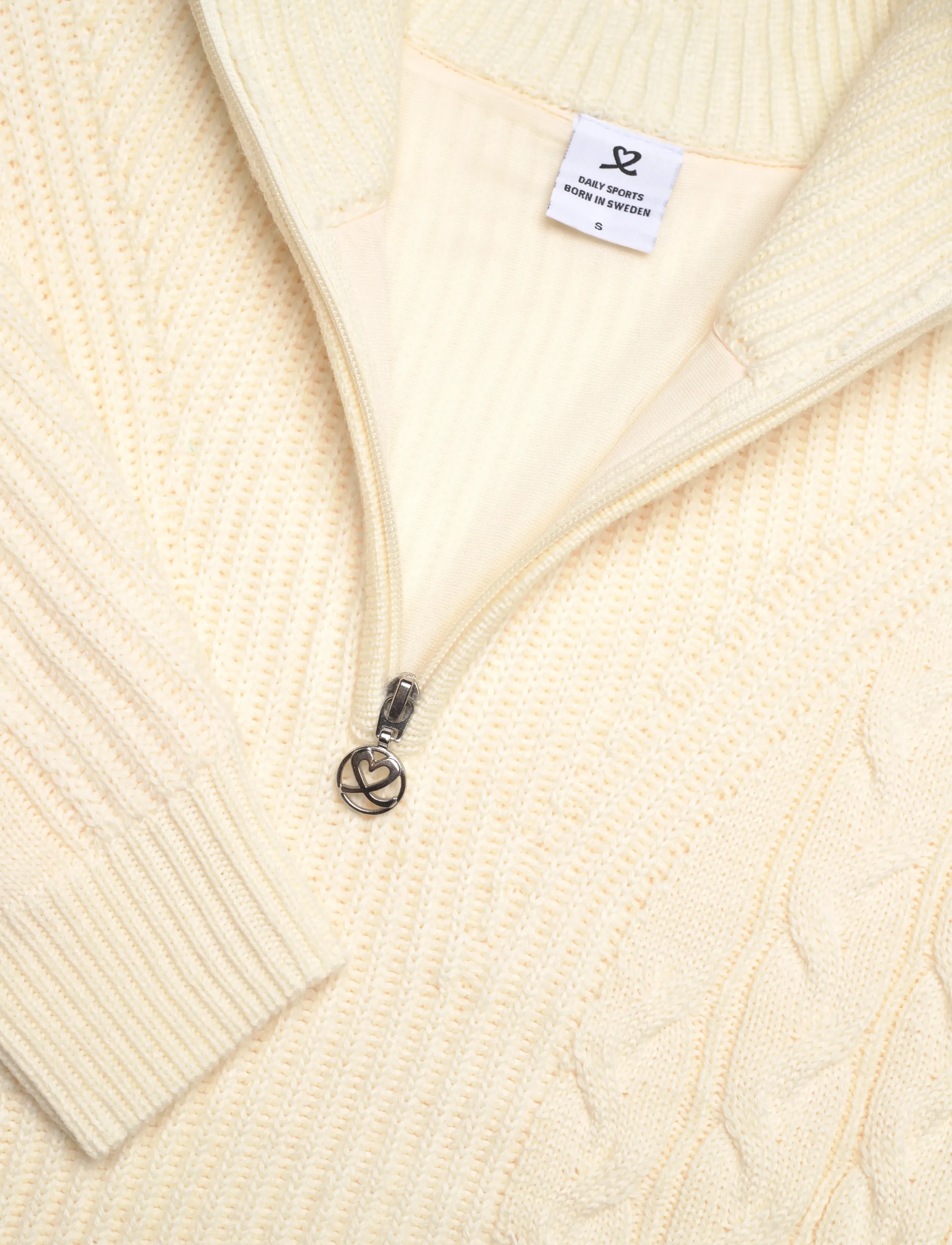 Daily Sports - Cable LS Pullover lined - ivory - 5