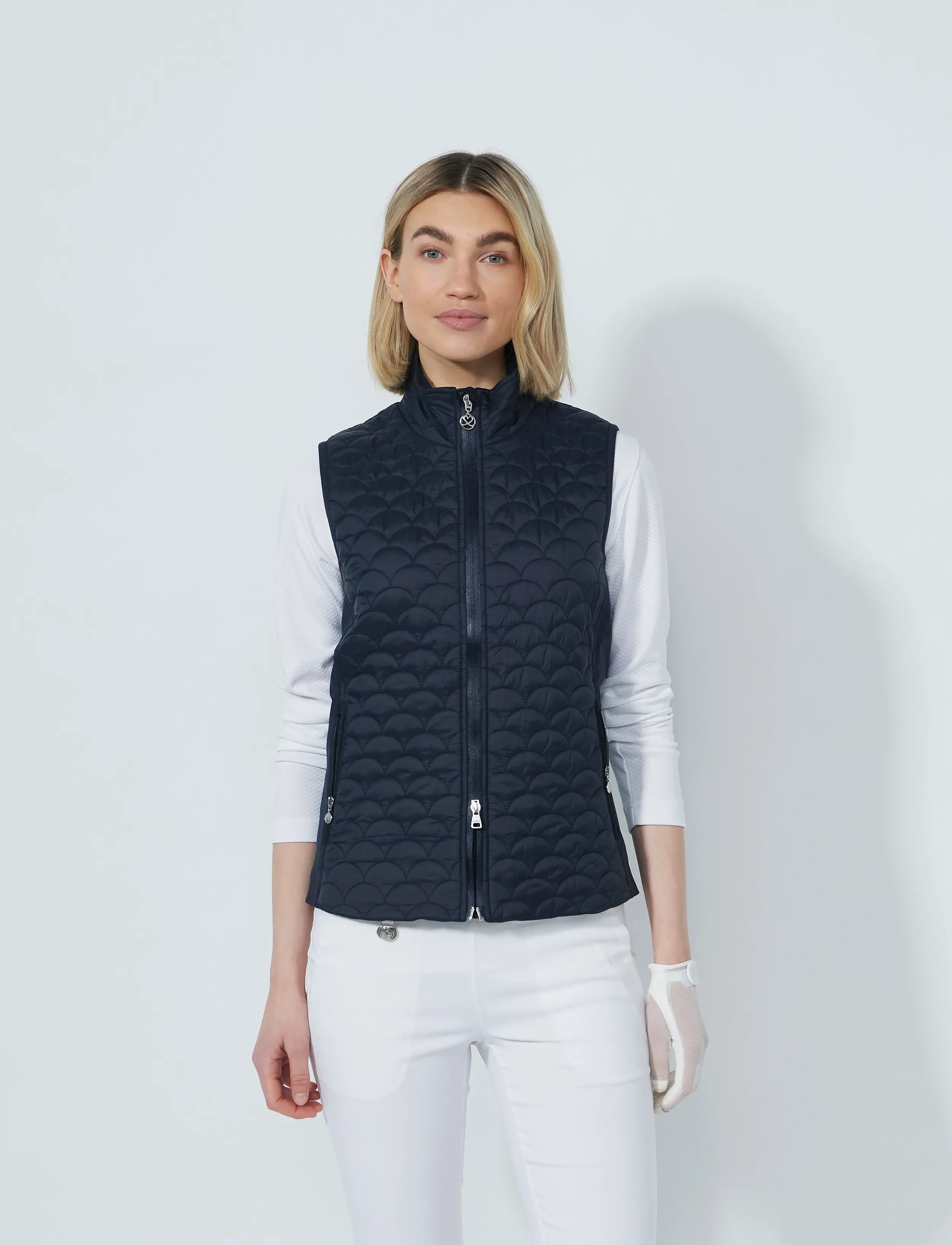 Daily Sports Quilt Padded Vest, Kvinder, Quiltet Vest, Navy, Str: XS