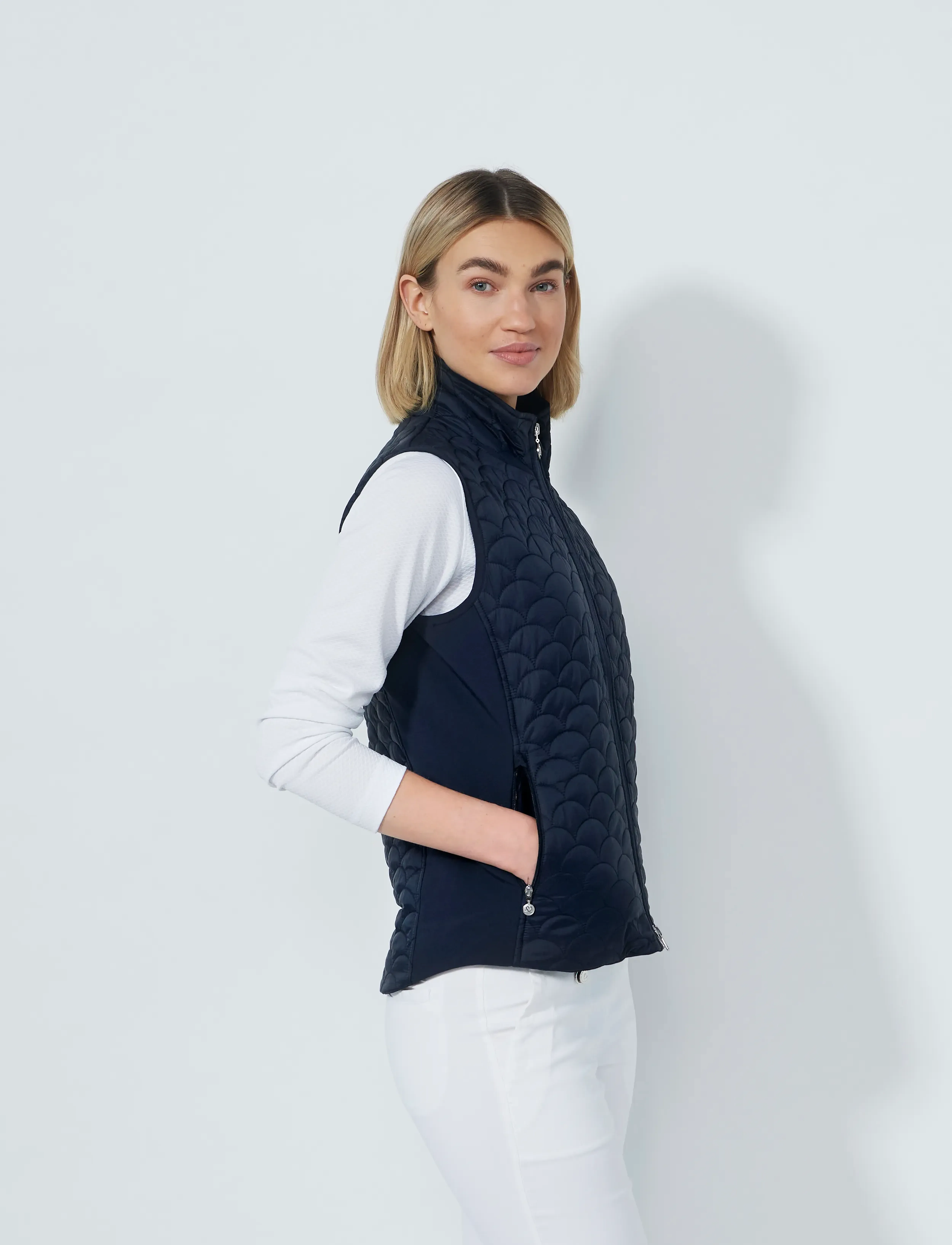 Daily Sports - Quilt Padded vest - outdoor - navy - 4