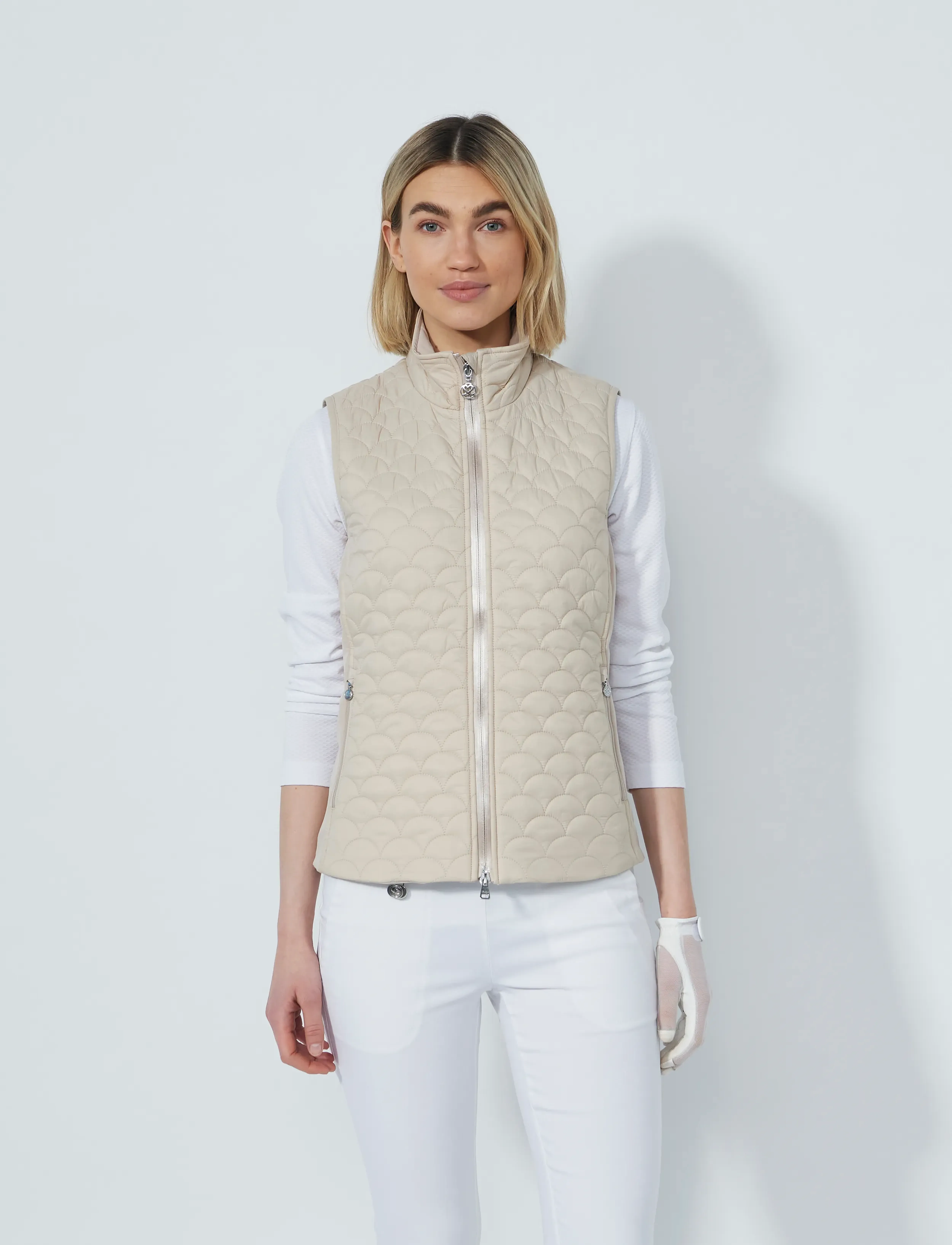 Daily Sports Quilt Padded Vest, M, Cream, Sport Overtøj > Sport Veste, Dame