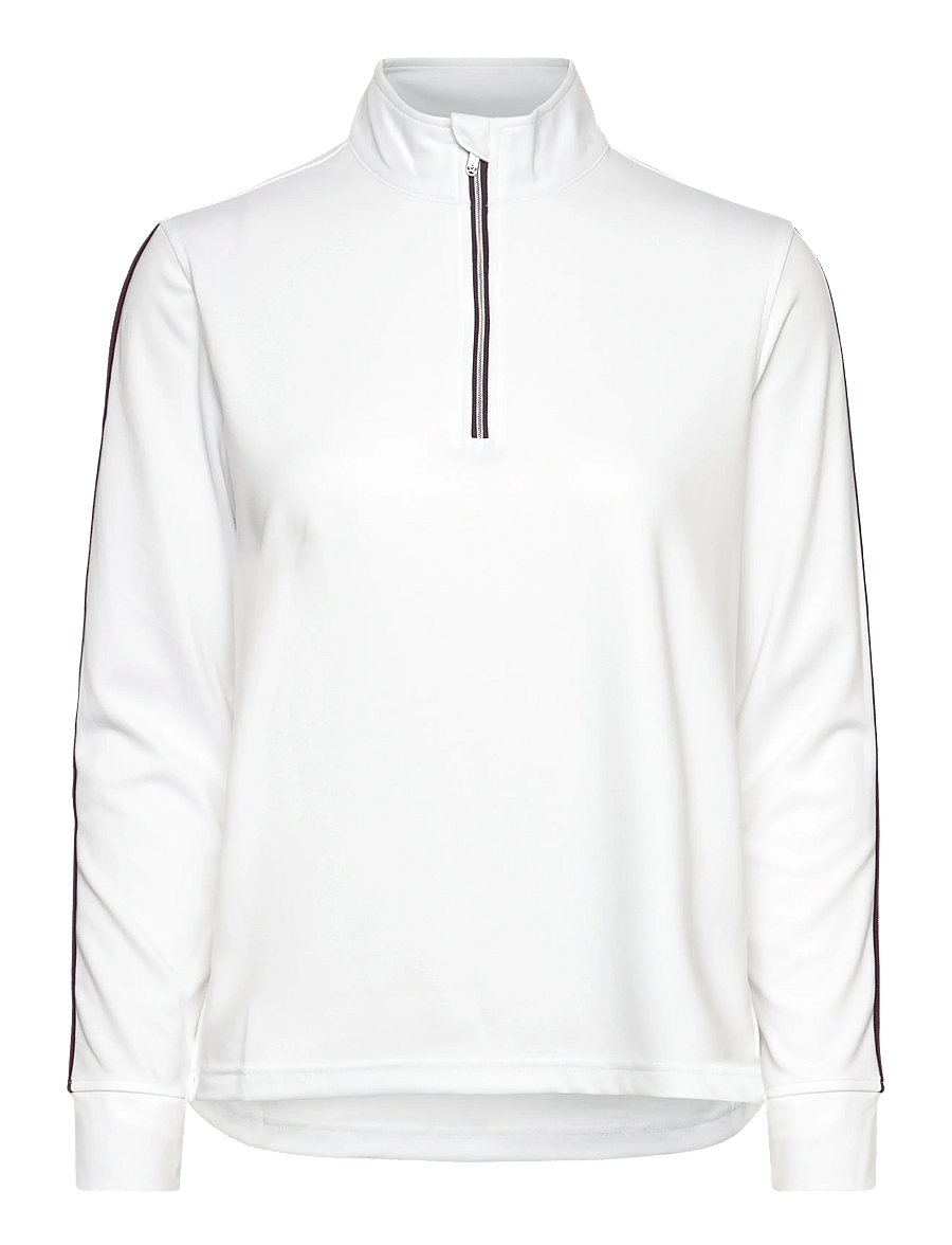 Daily Sports - Peach LS Half neck - Överdelar - white - 0