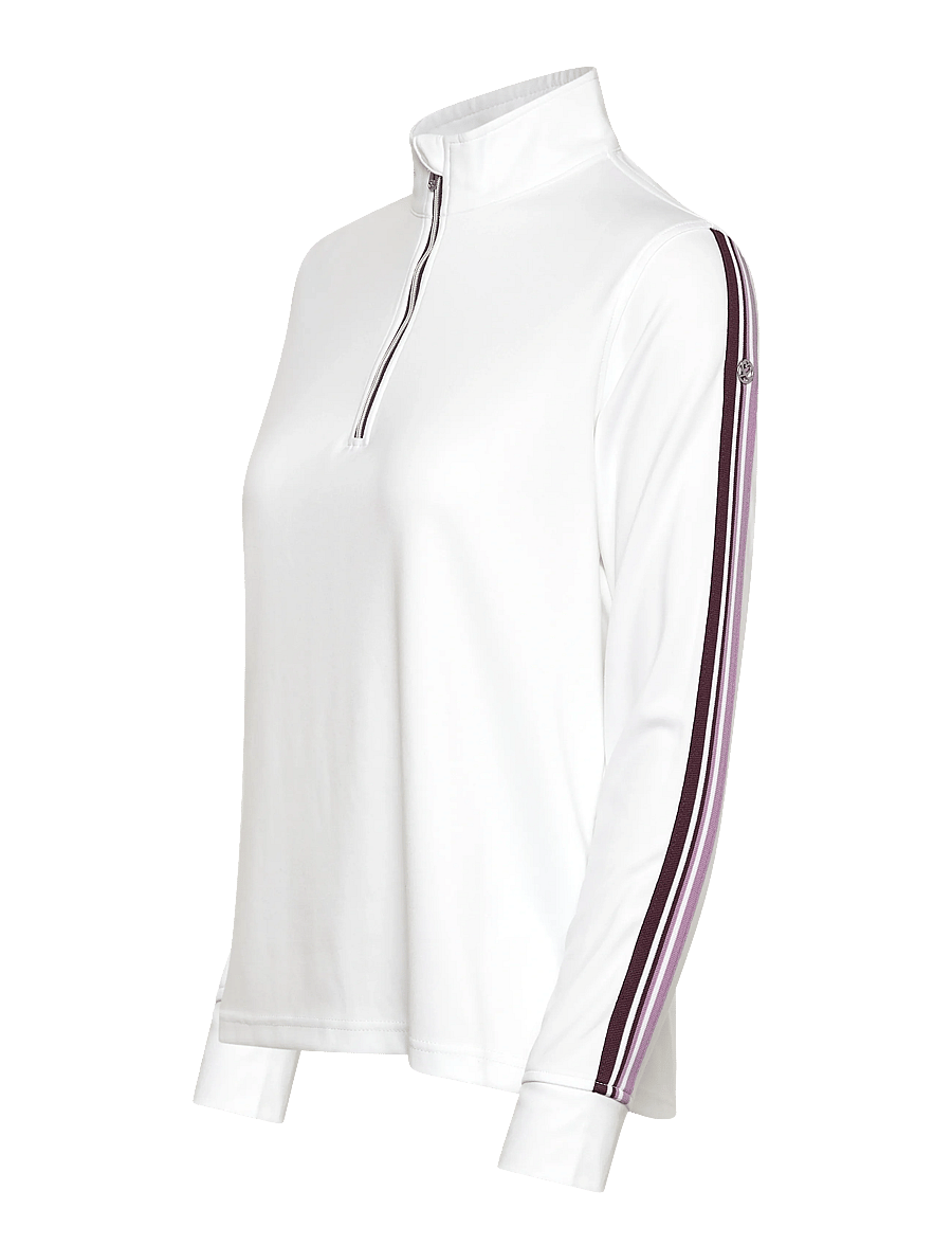 Daily Sports - Peach LS Half neck - Överdelar - white - 2