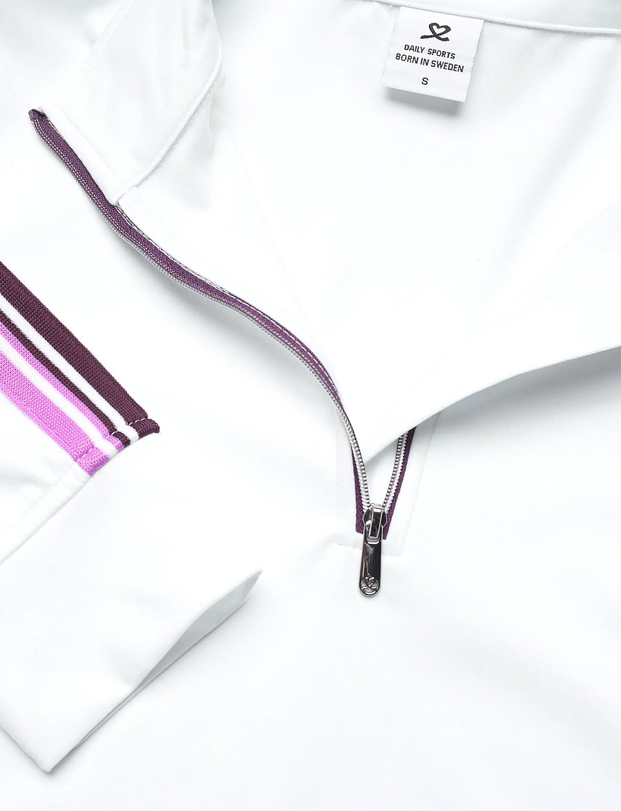 Daily Sports - Peach LS Half neck - Överdelar - white - 4