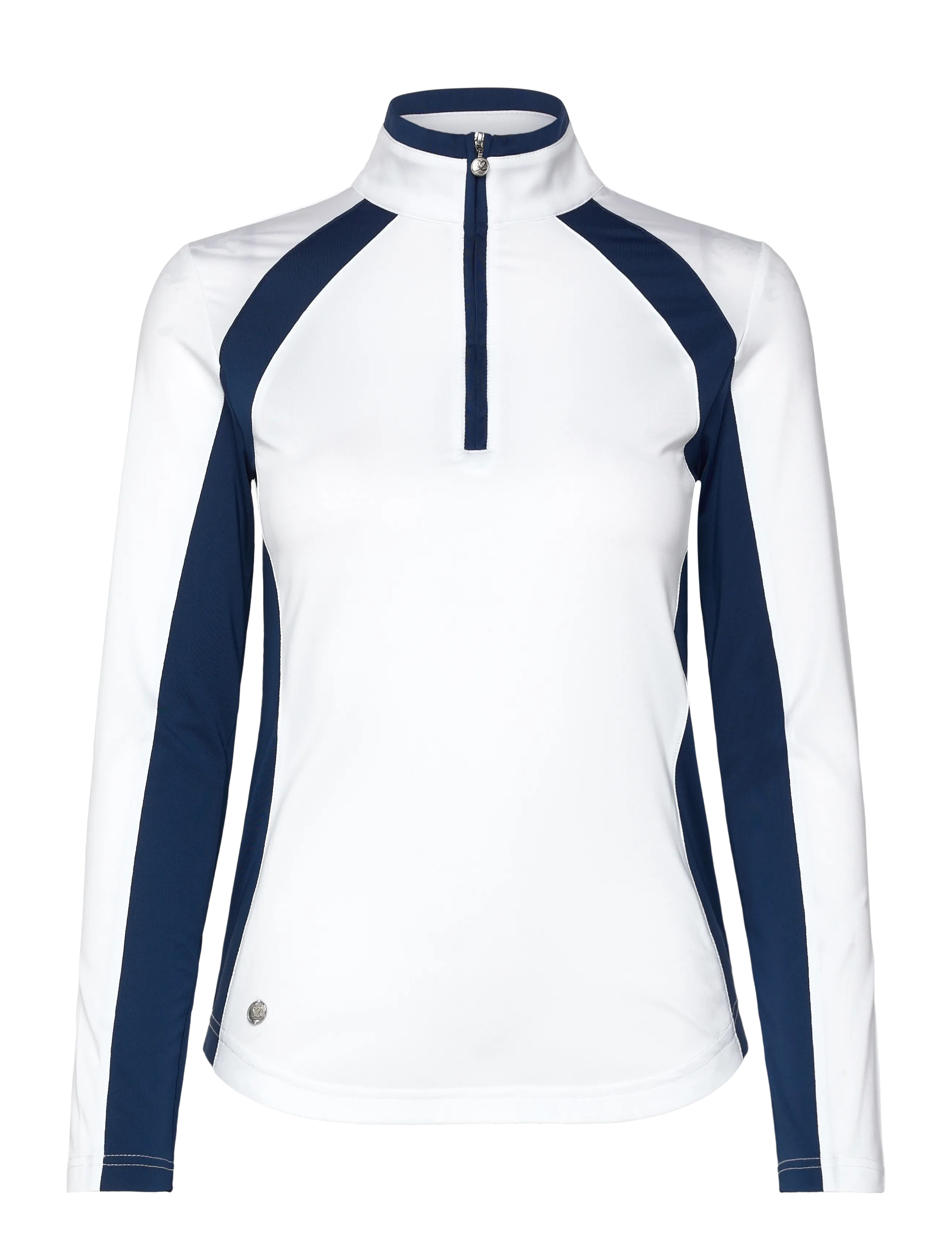 Daily Sports Panel LS Half neck - Tøj - WHITE / white