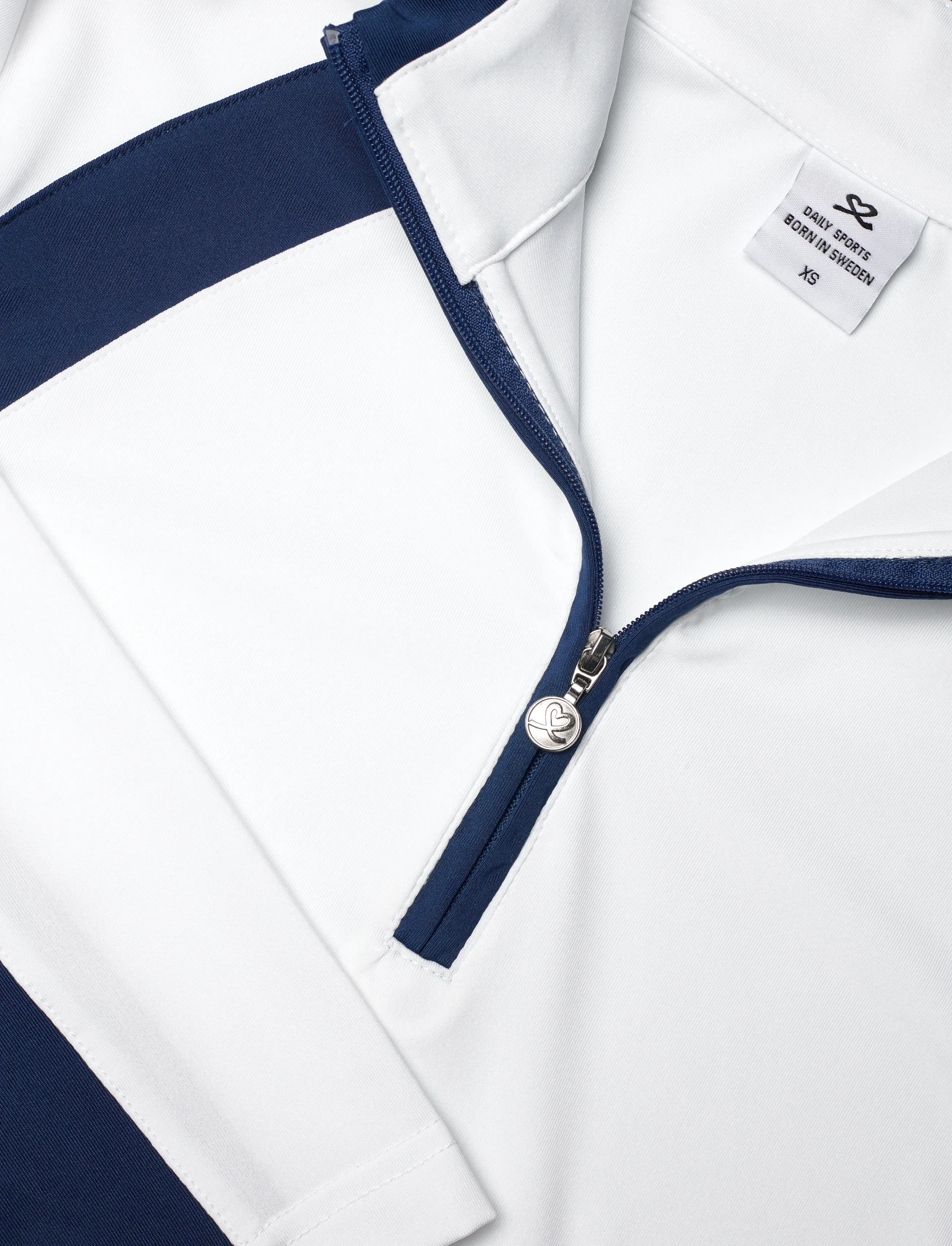 Daily Sports - Panel LS Half neck - white - 2