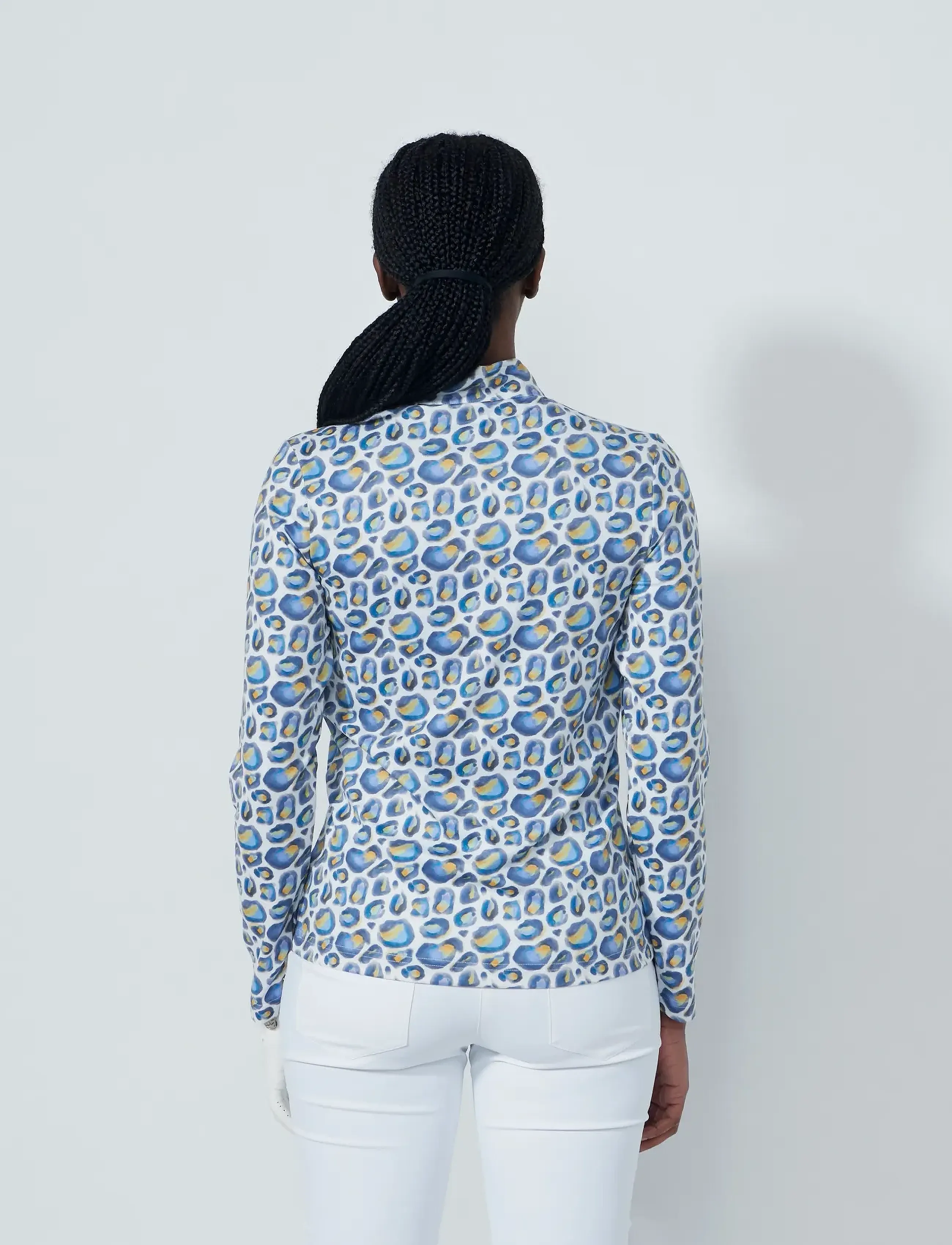 Daily Sports Print Peached Half Neck blusar dam – bild 2