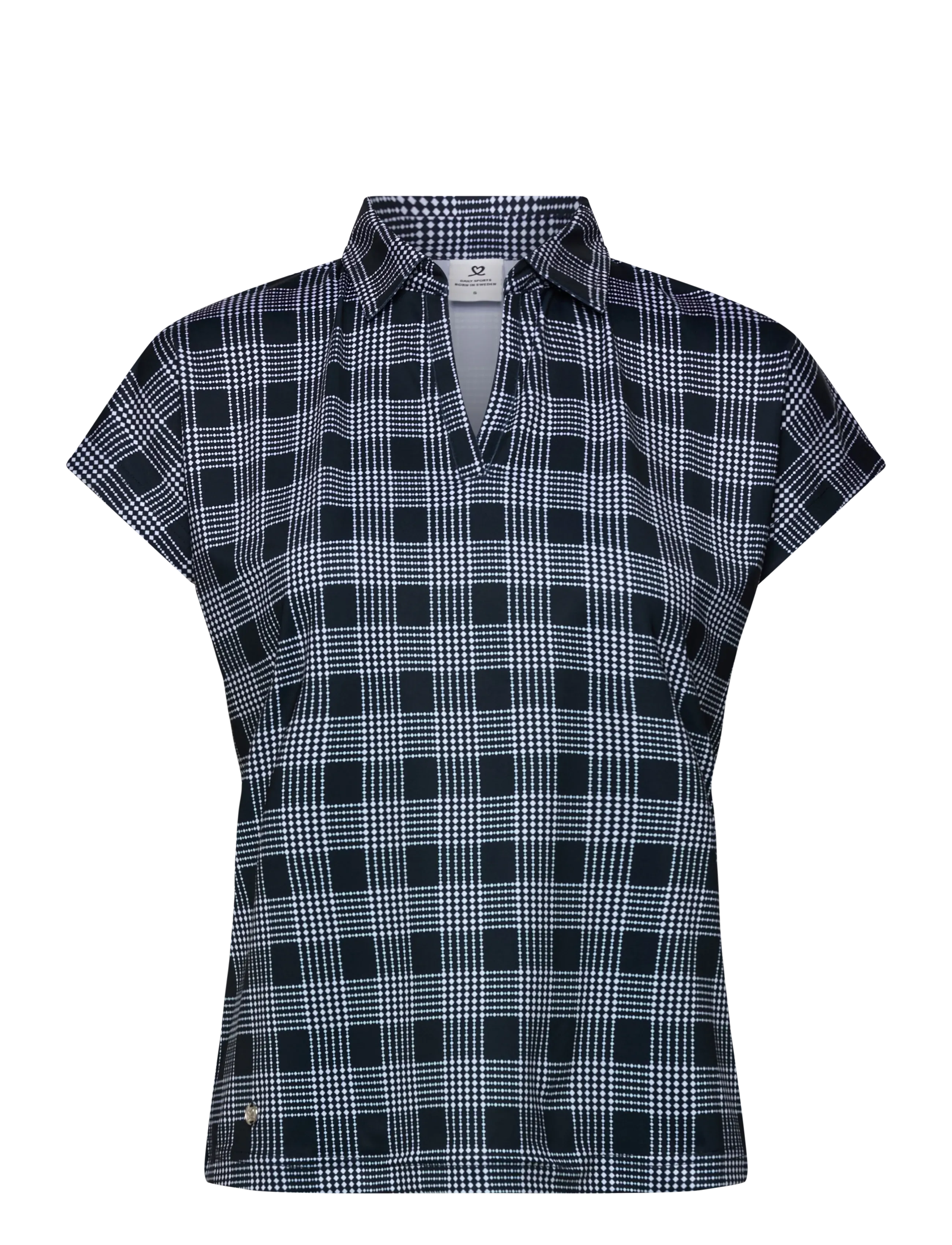 Checked Cap S Polo shirt - CHECK NAVY