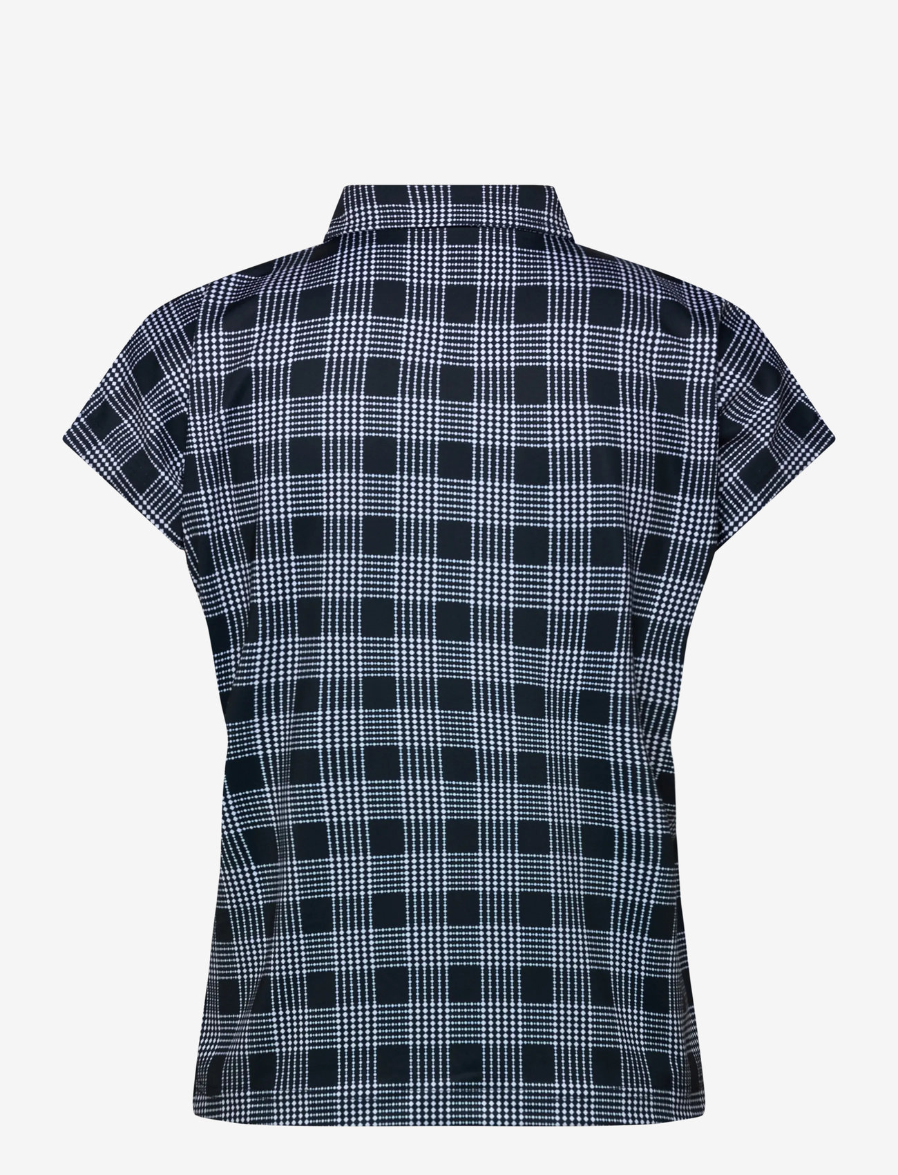 Daily Sports - Checked Cap S Polo shirt - alussärgid ja t-särgid - check navy - 2