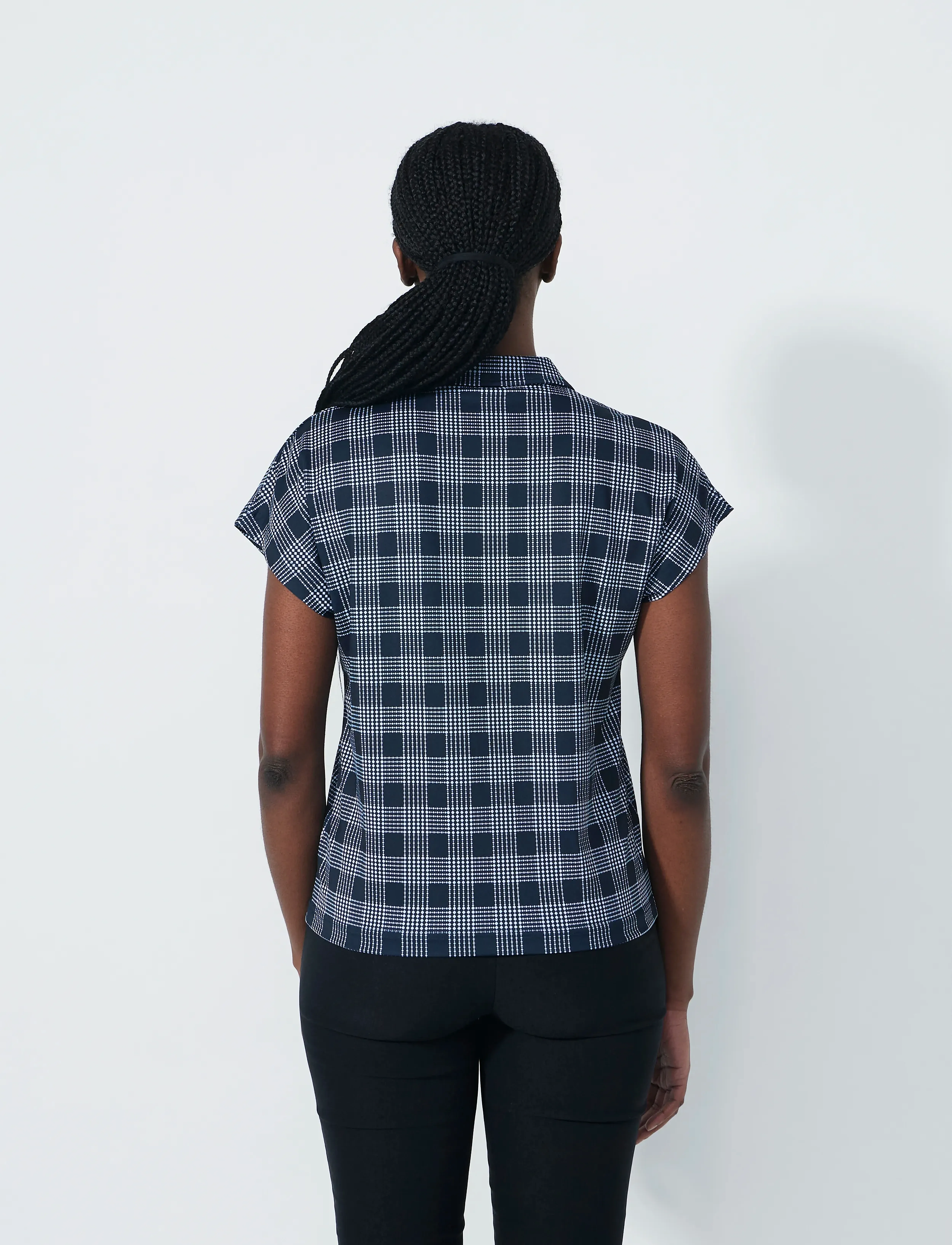 Daily Sports - Checked Cap S Polo shirt - check navy - 3