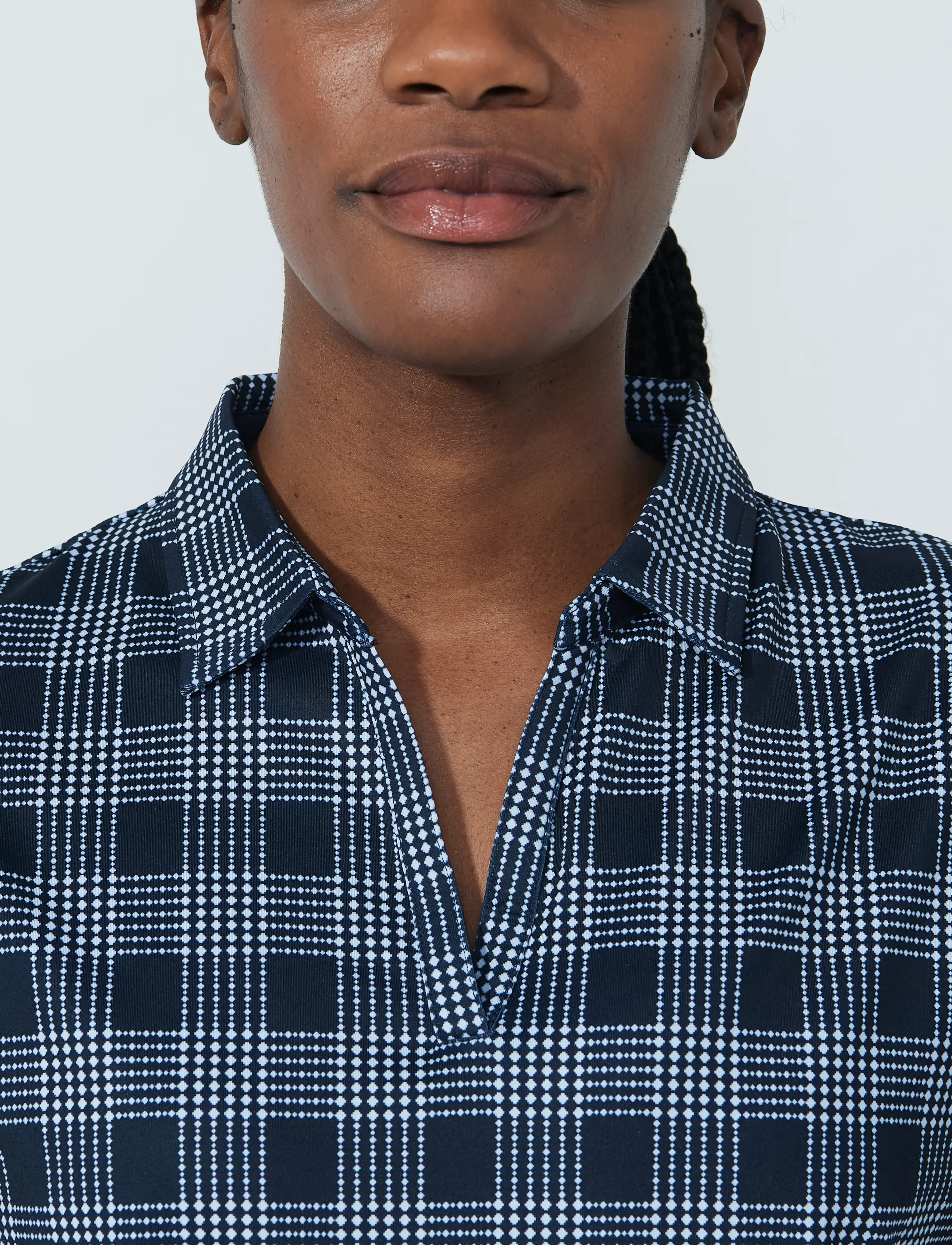 Daily Sports - Checked Cap S Polo shirt - check navy - 4