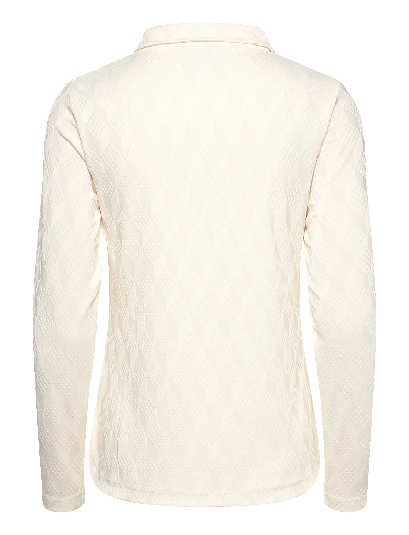 Daily Sports - Graphic Jaquard LS Poloshirt - koszulki polo - ivory - 1