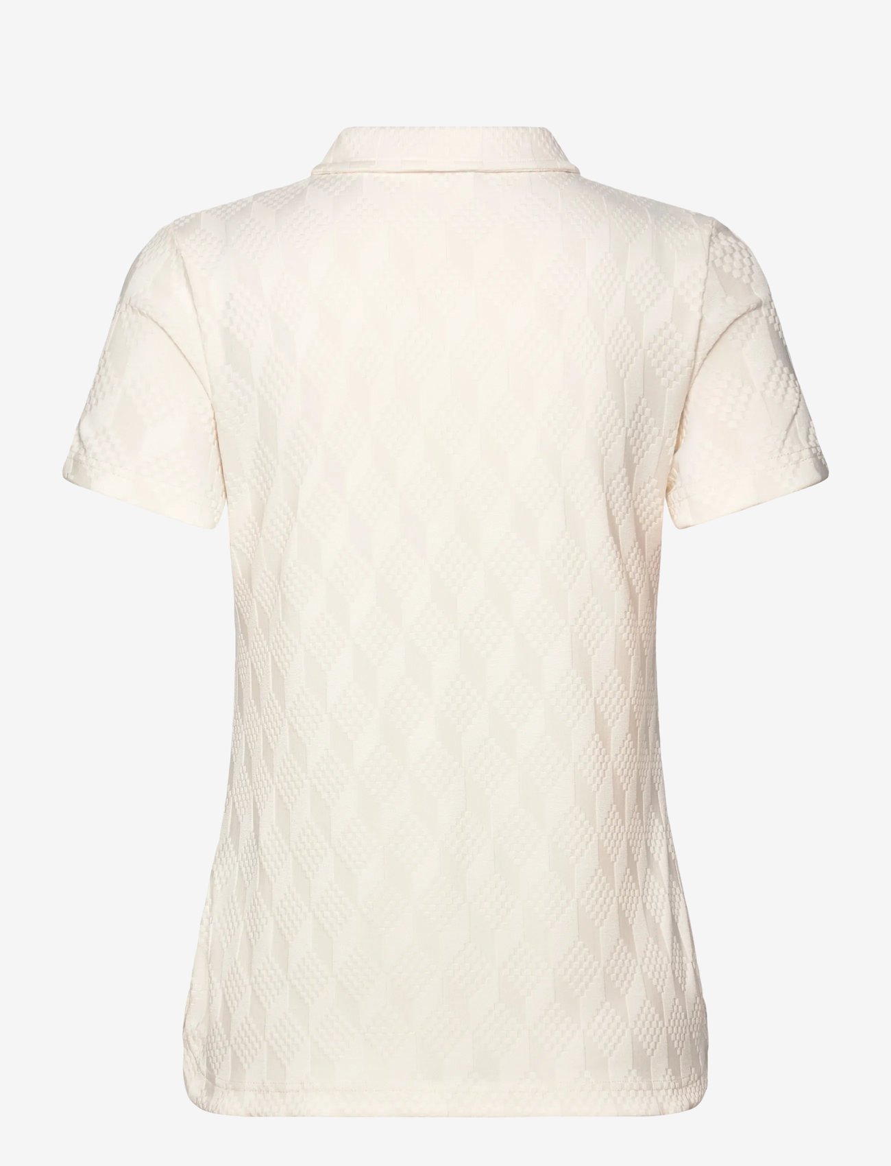 Daily Sports - Graphic Jaquard SS Poloshirt - toppar & t-shirts - ivory - 2
