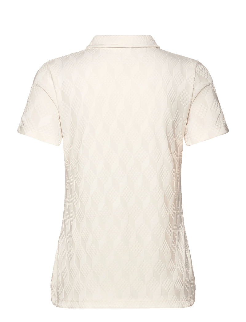 Daily Sports - Graphic Jaquard SS Poloshirt - toppar & t-shirts - ivory - 2
