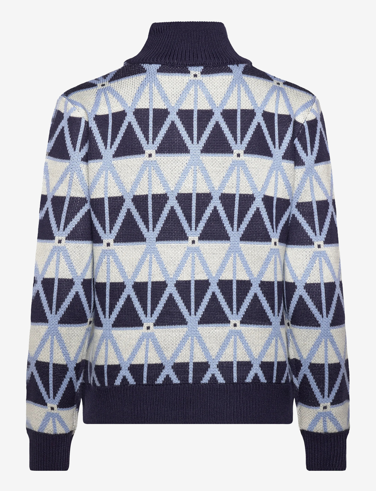 Daily Sports - Argyle Half neck Pullover lined - sweatshirts - navy - 2