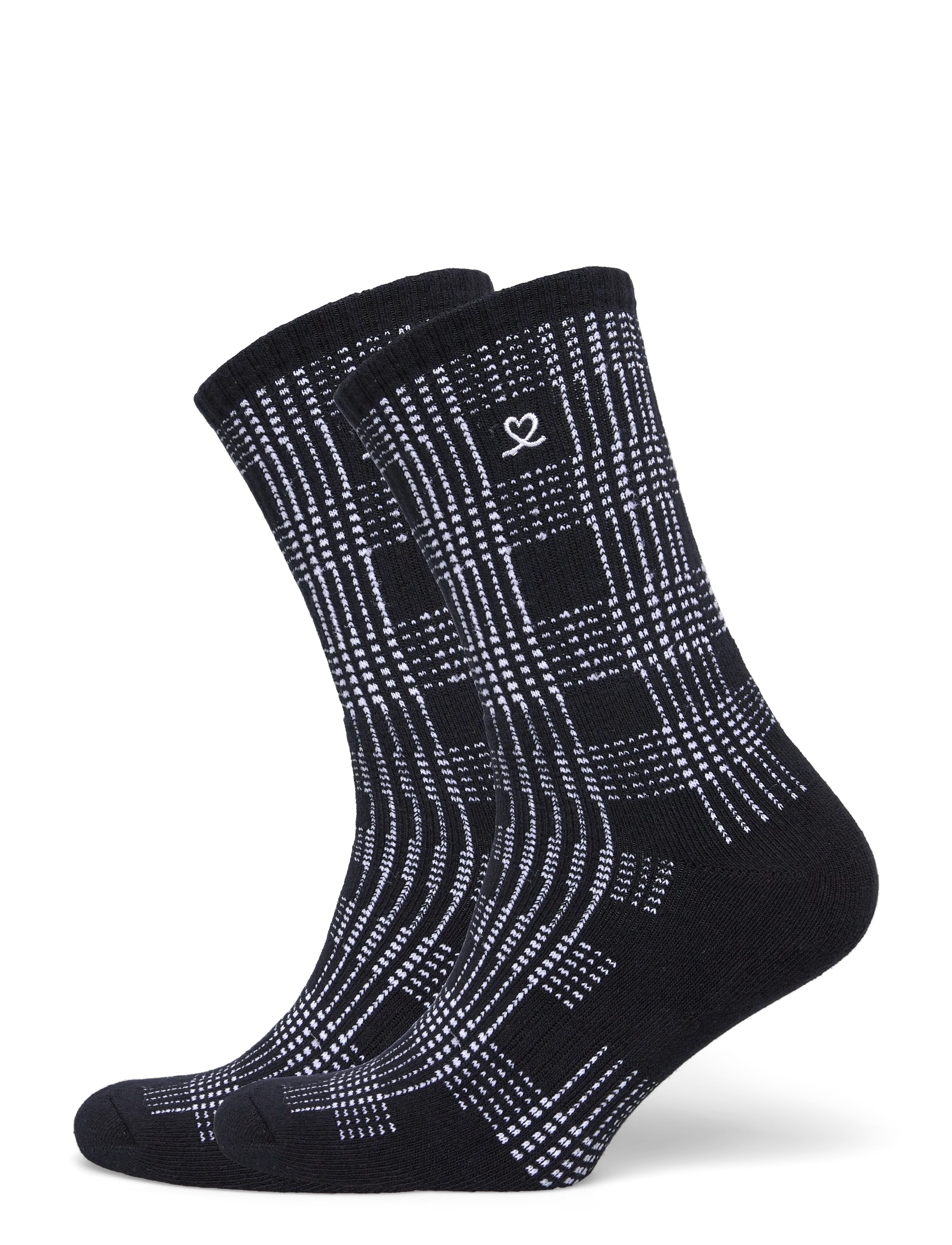 Daily Sports Golf Plaid Socks - Tøj - NAVY / black